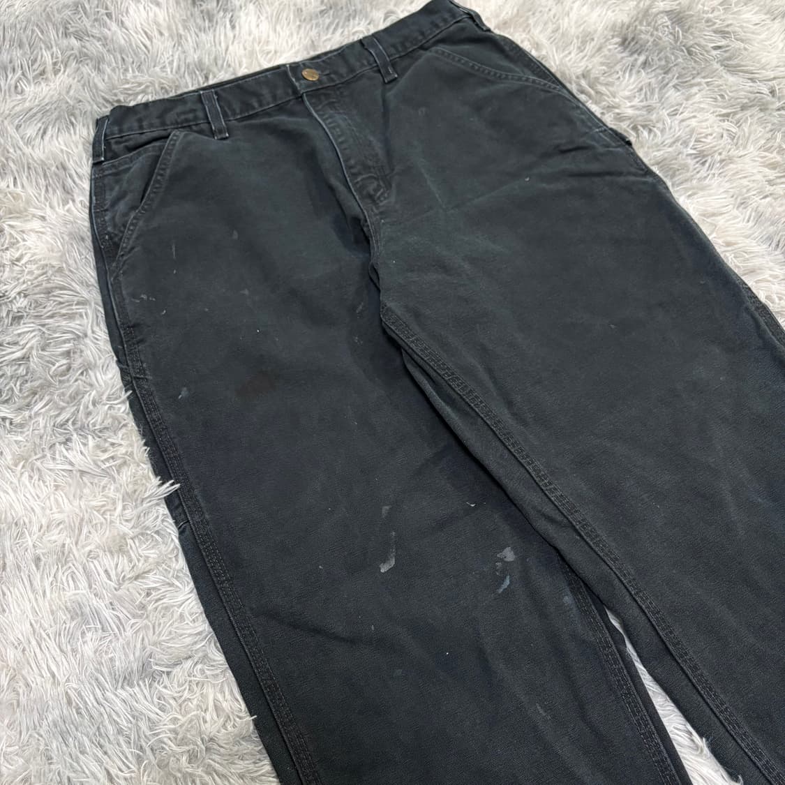 빈티지 칼하트 B11 BLK 싱글니 카펜터 팬츠 상품이미지4