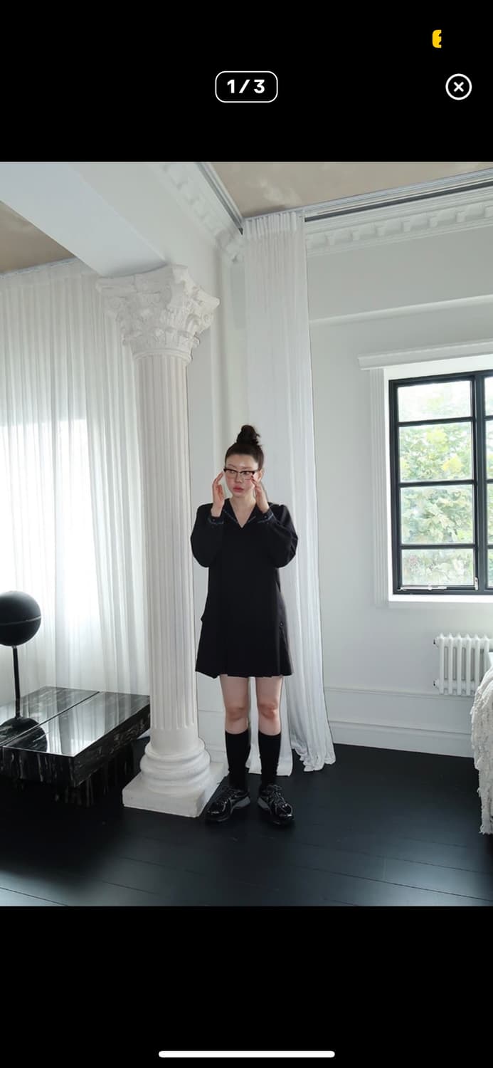 프레클 세일러 플리츠 벨트 드레스 원피스 상품이미지1