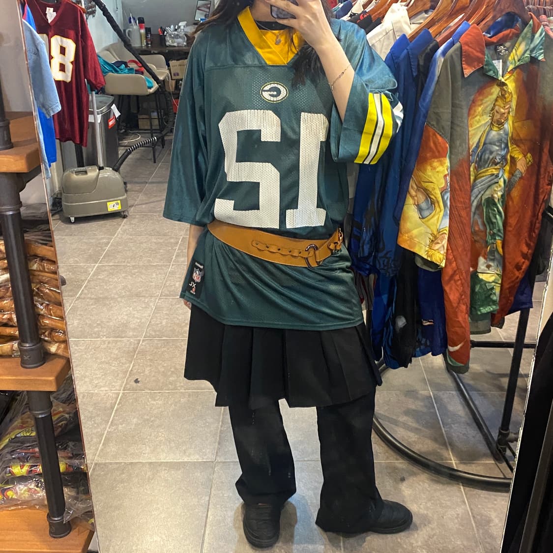 [NO.9] NFL 풋볼 져지 반팔티 그린 상품이미지5