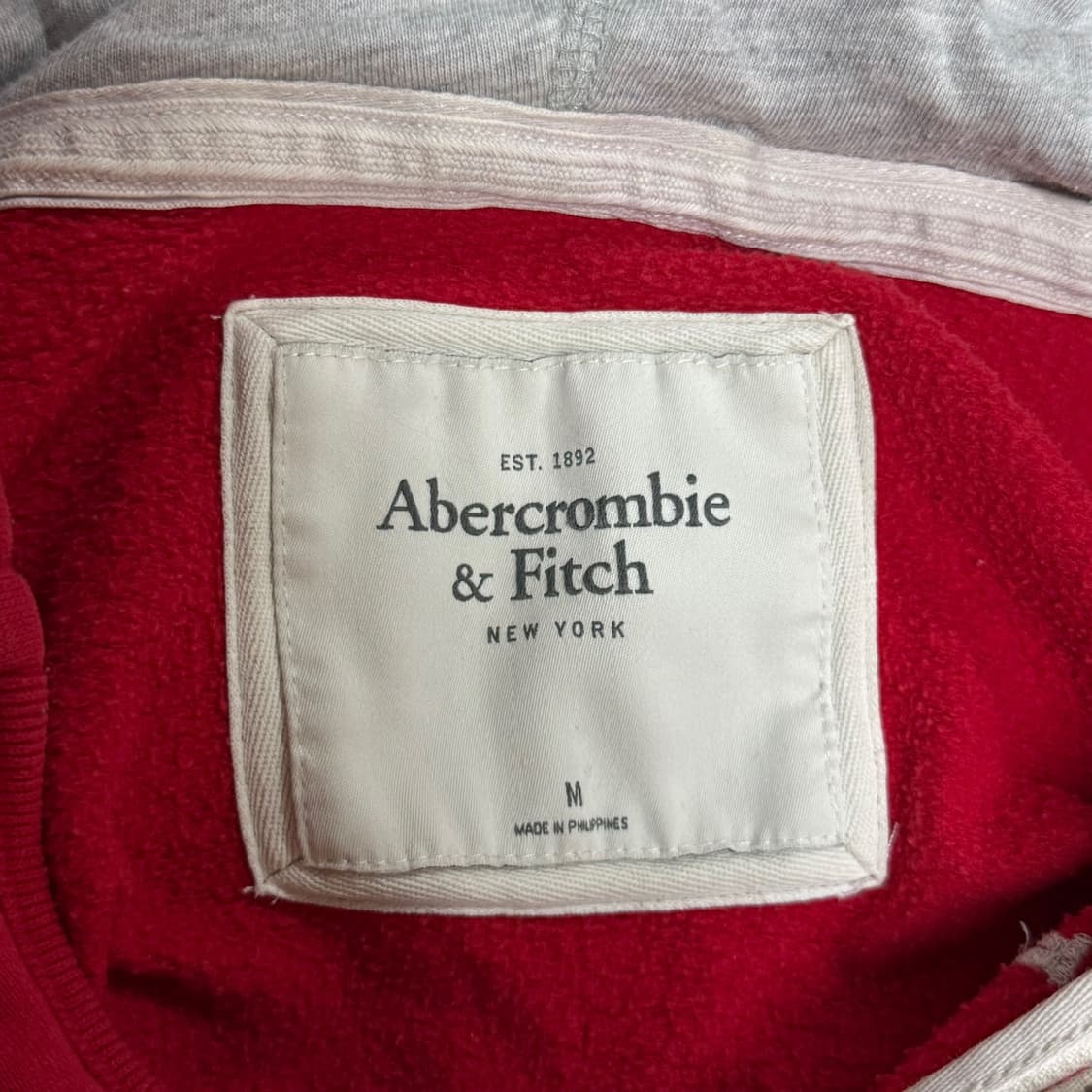 [M] 아베크롬비 여성 레드 기모 후드집업 상품이미지5