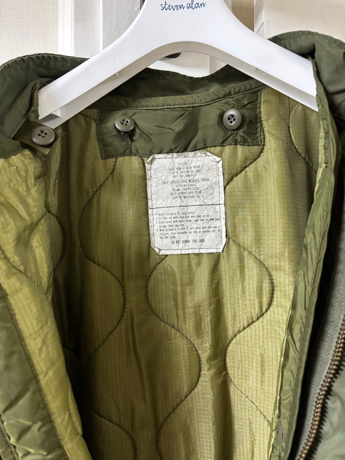 M-65 피쉬테일 개파카 오리지널 xs 민트급 상품이미지3