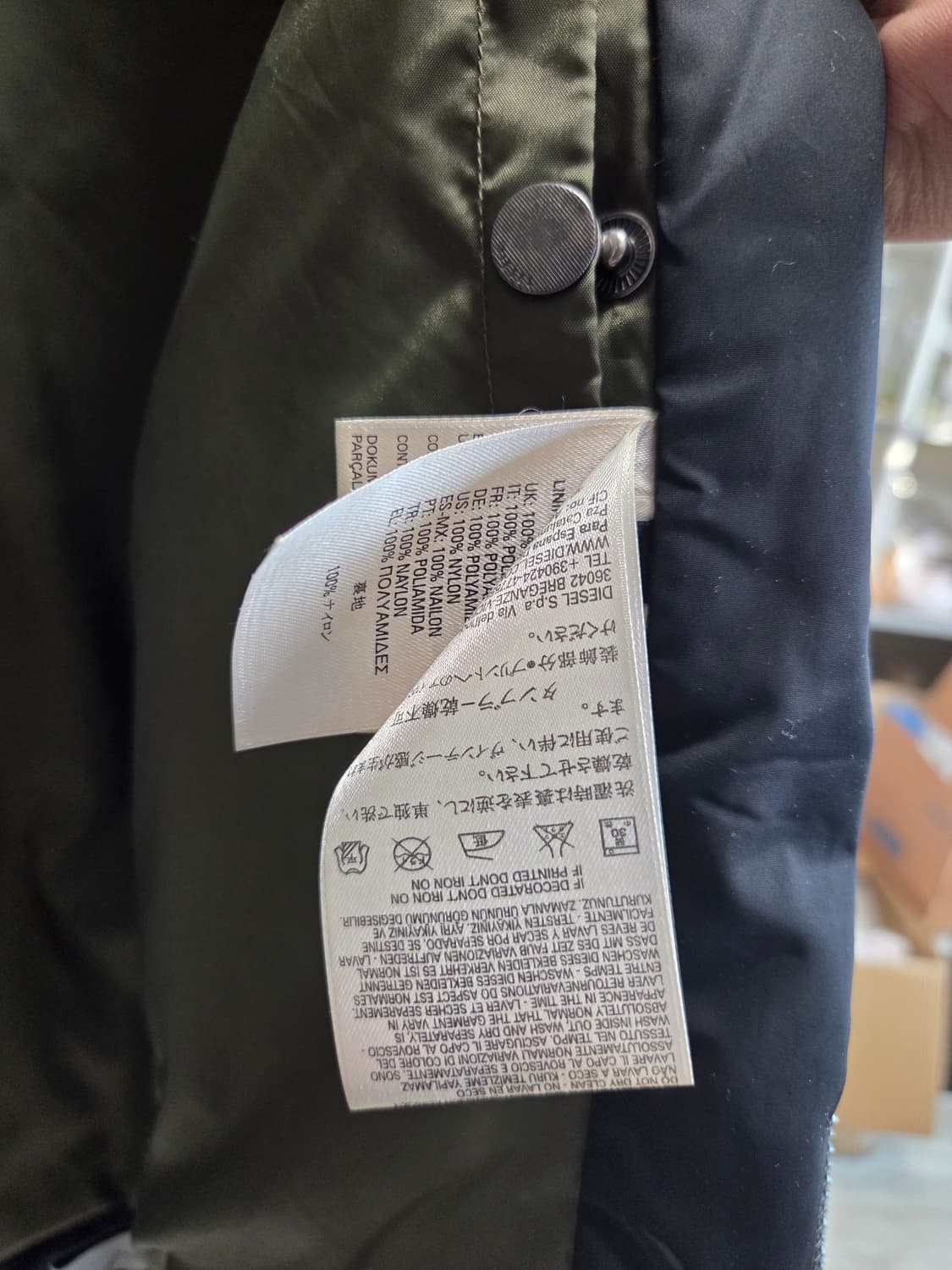 디젤 멀티포켓 바이커 자켓  블랙 봄버 자켓 A급 상품이미지3