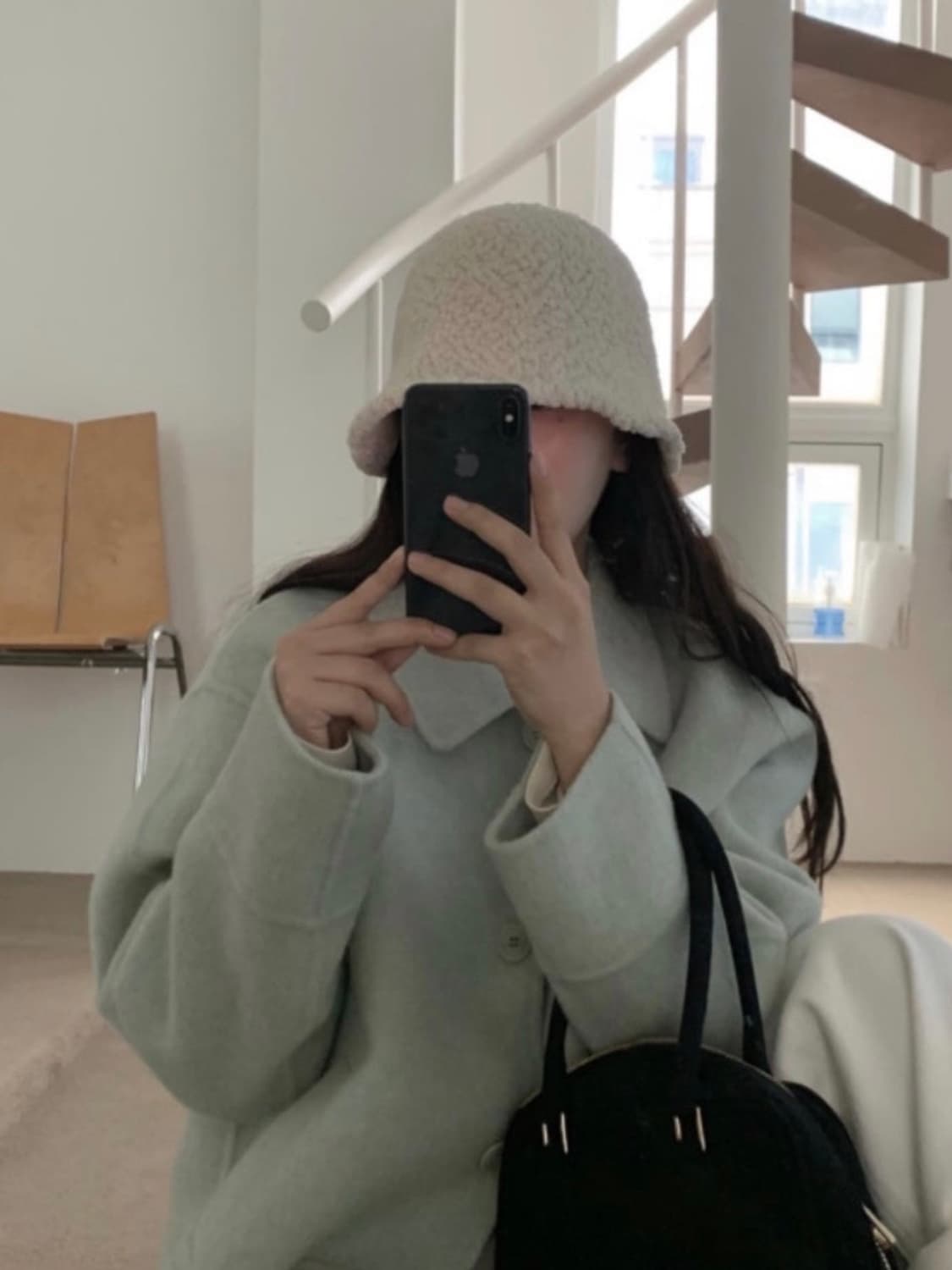 위드아웃썸머 위아썸 보울 핸드메이드 코트 민트 상품이미지1