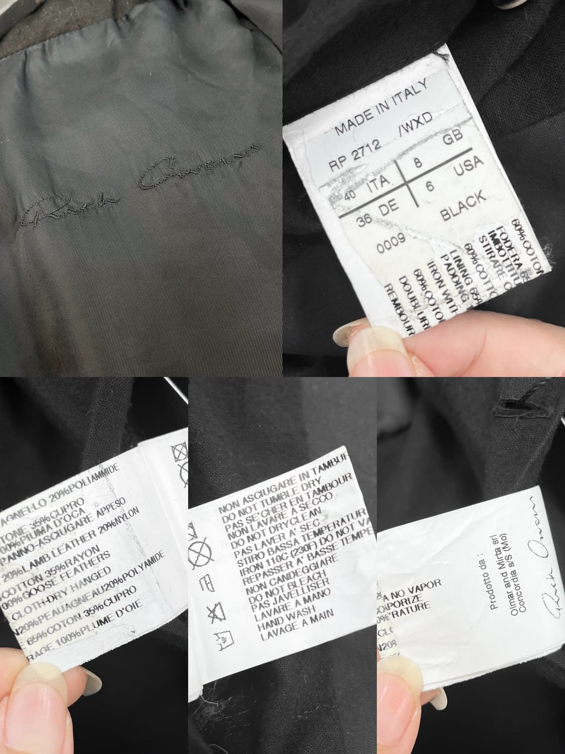 릭오웬스 데빌 패디드 자켓 상품이미지5