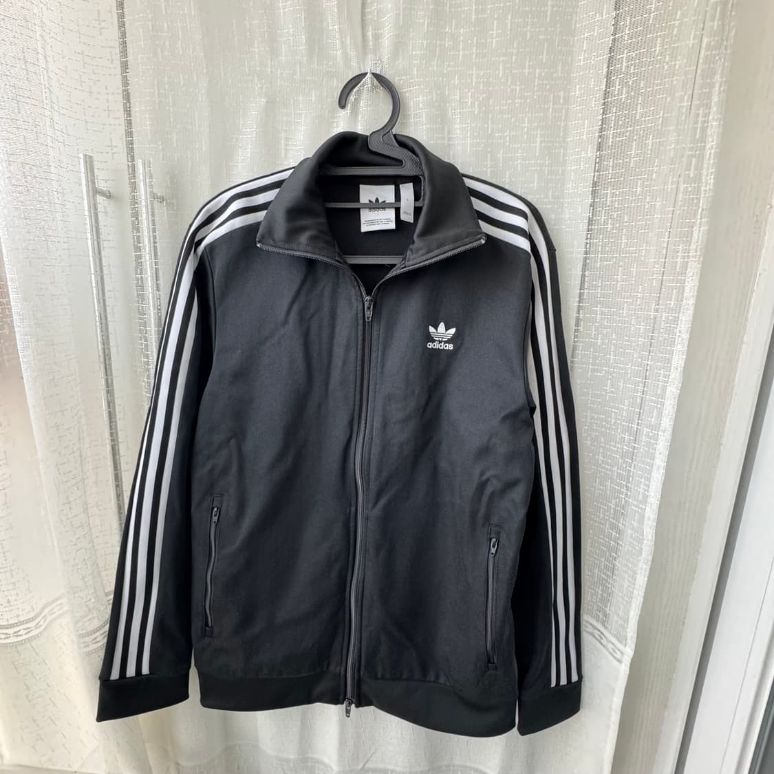 아디다스 불꽃자수로고 트랩탑 블랙져지 L 상품이미지2