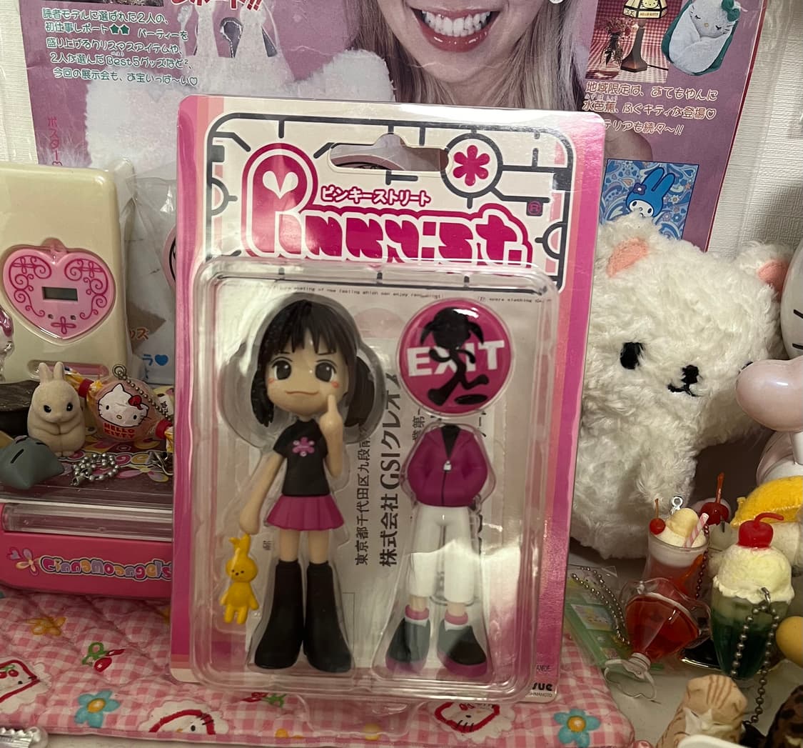 고전 핑키스트리 갸루 피규어 옷 갈이입히기 미소녀 가챠 빈티지 피규어 상품이미지1