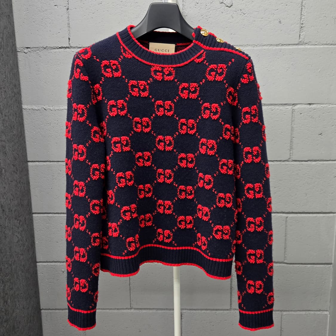 백화점판 / 구찌 GG 자카드 부클레 금장 니트 스커트 셋업 여성S 상품이미지2