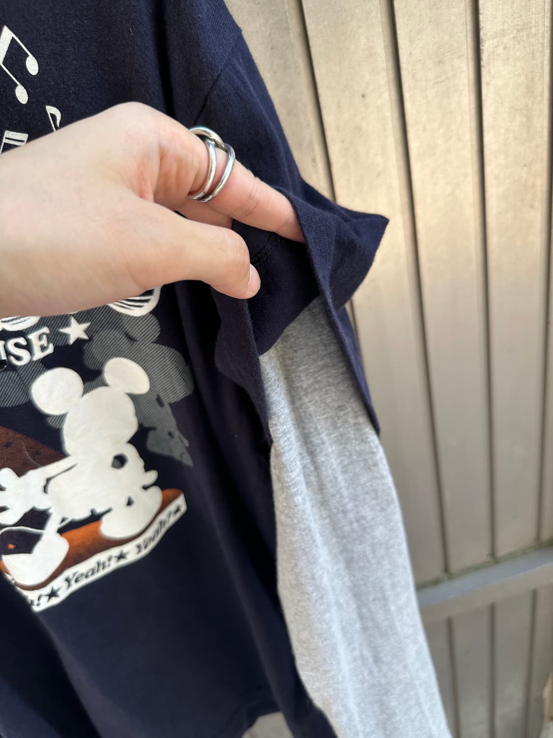 IGNIO vintage Mickey Mouse fake layered  상품이미지5