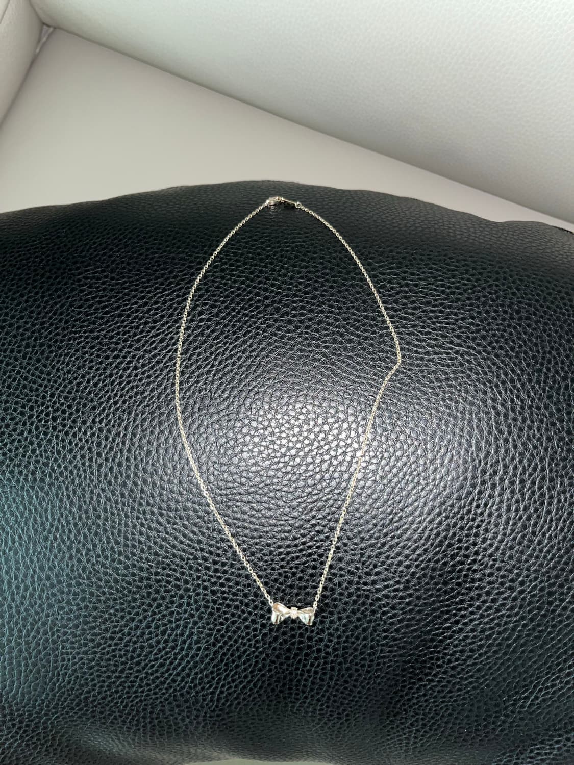 14k 꼬냑다이아 코지 리본 목걸이 상품이미지2