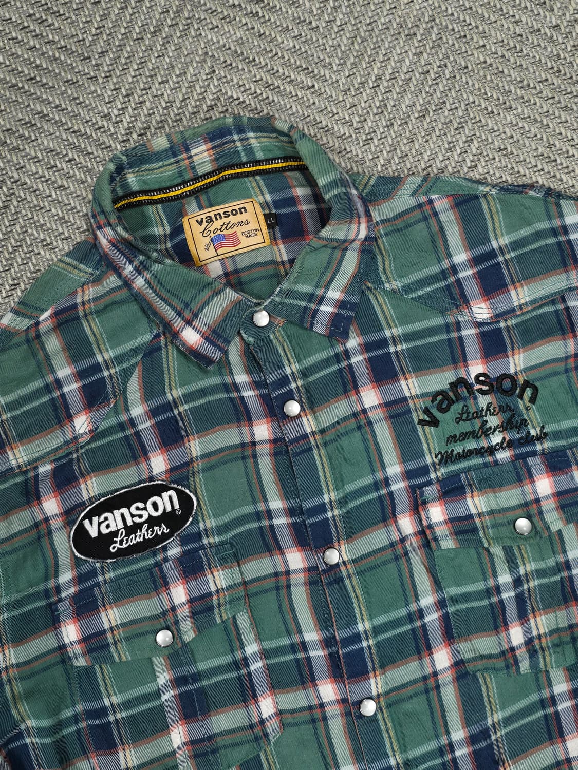Vanson Leathers 웨스턴 반팔셔츠 L 상품이미지1