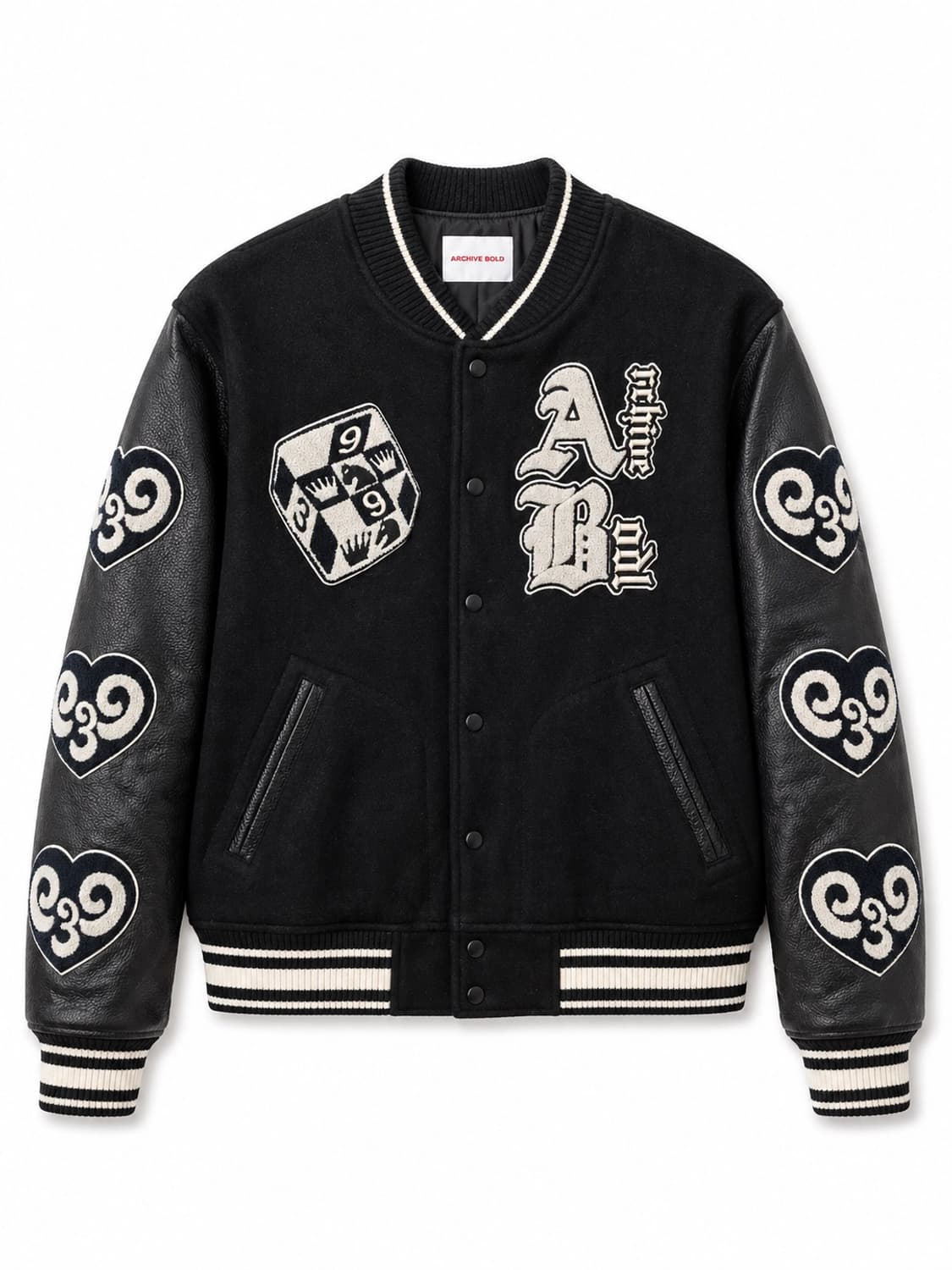 아카이브 볼드 체스 바시티 자켓 L 상품이미지1