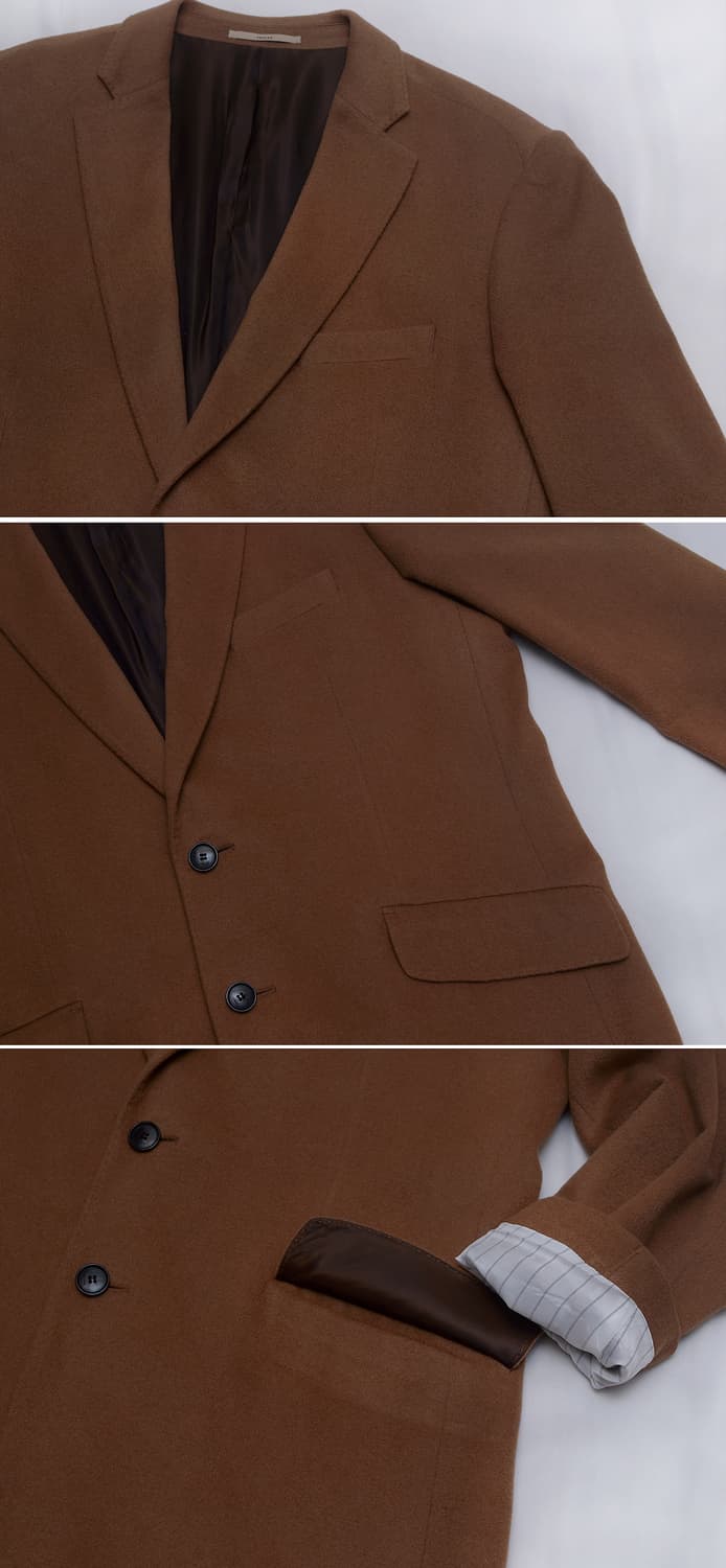 트루젠 캐시미어 핸드메이드 클래식 싱글 코트 자켓 (105) 상품이미지8