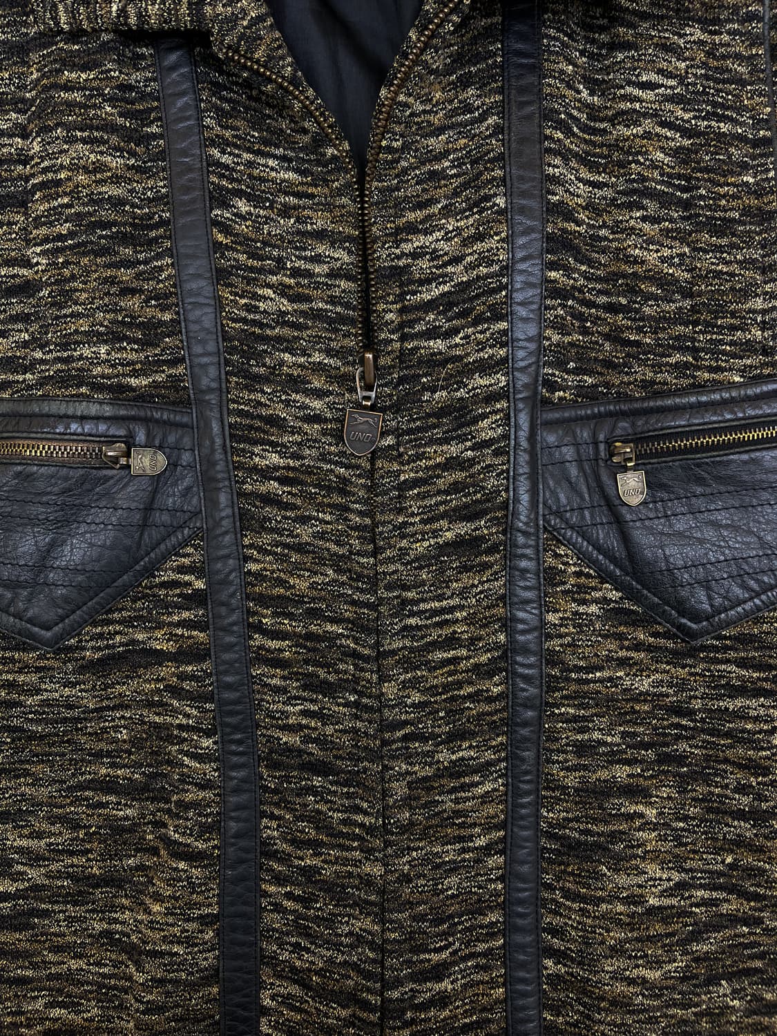 Umo 90s 울 레더 봄버 자켓 상품이미지6