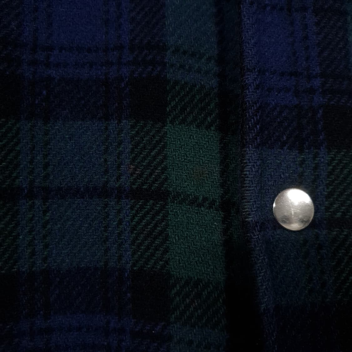 실측 XL) 폴로 랄프로렌 90s 블랙와치 타탄체크 울 코트 후드 자켓 상품이미지5