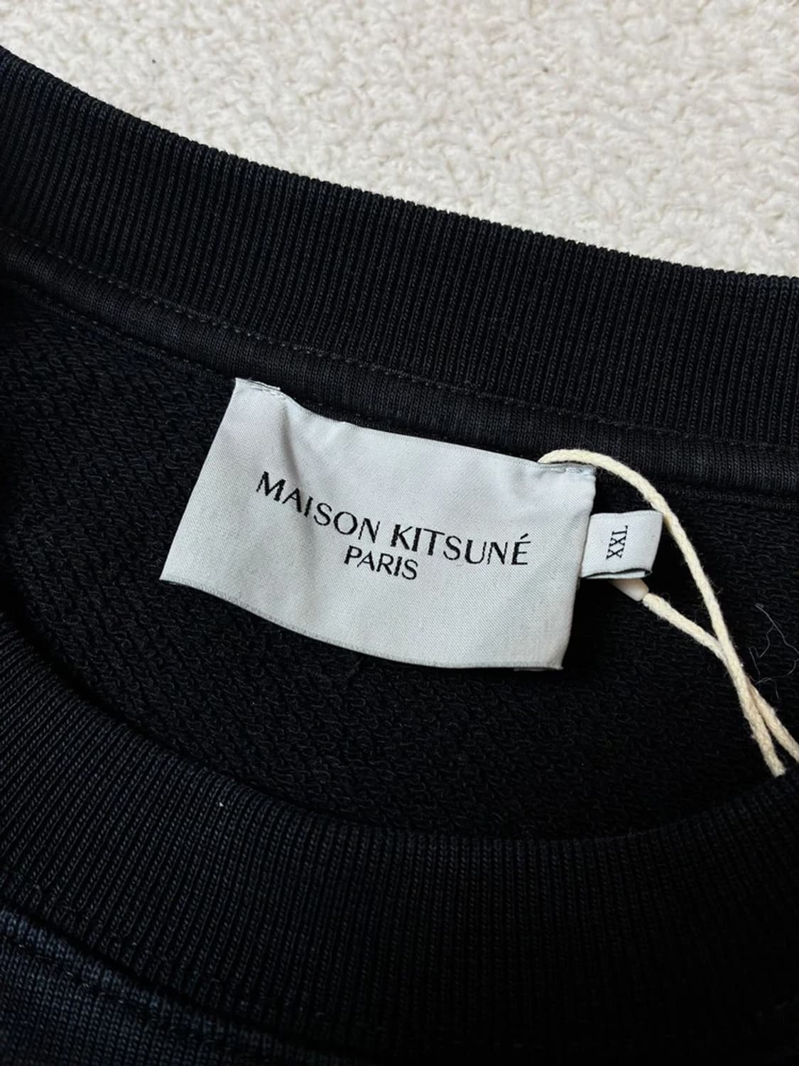 메종키츠네 23ss 모노크롬 폭스 헤드 패치 클래식 맨투맨 PN7971 상품이미지5