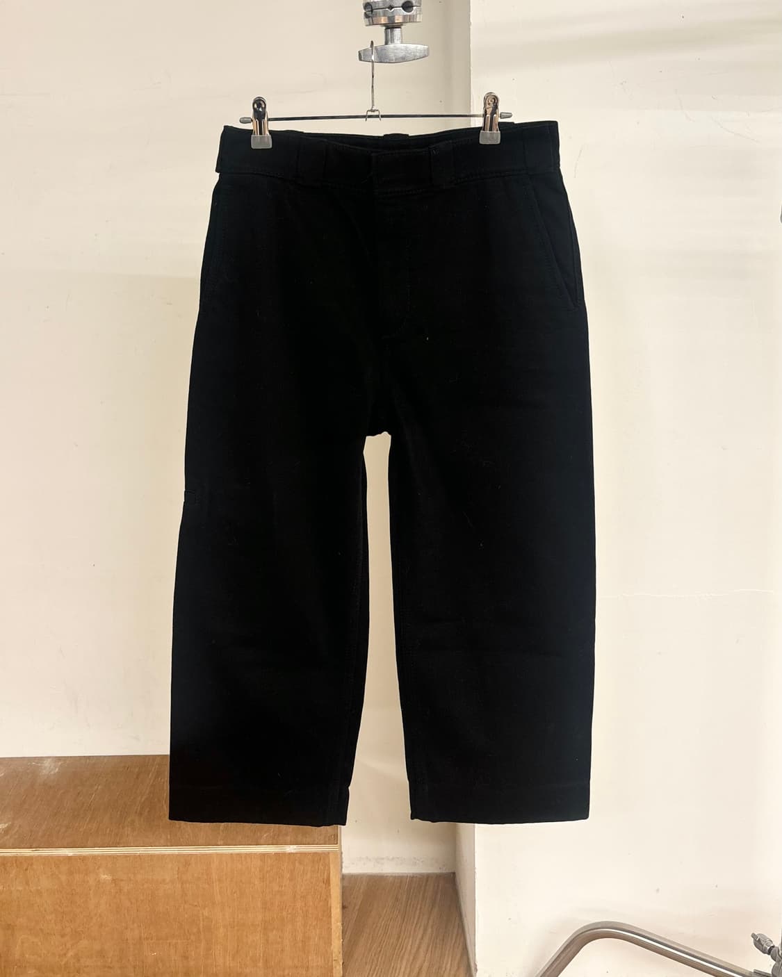 알렉산더 왕 블랙 와이드 코튼 팬츠 상품이미지1