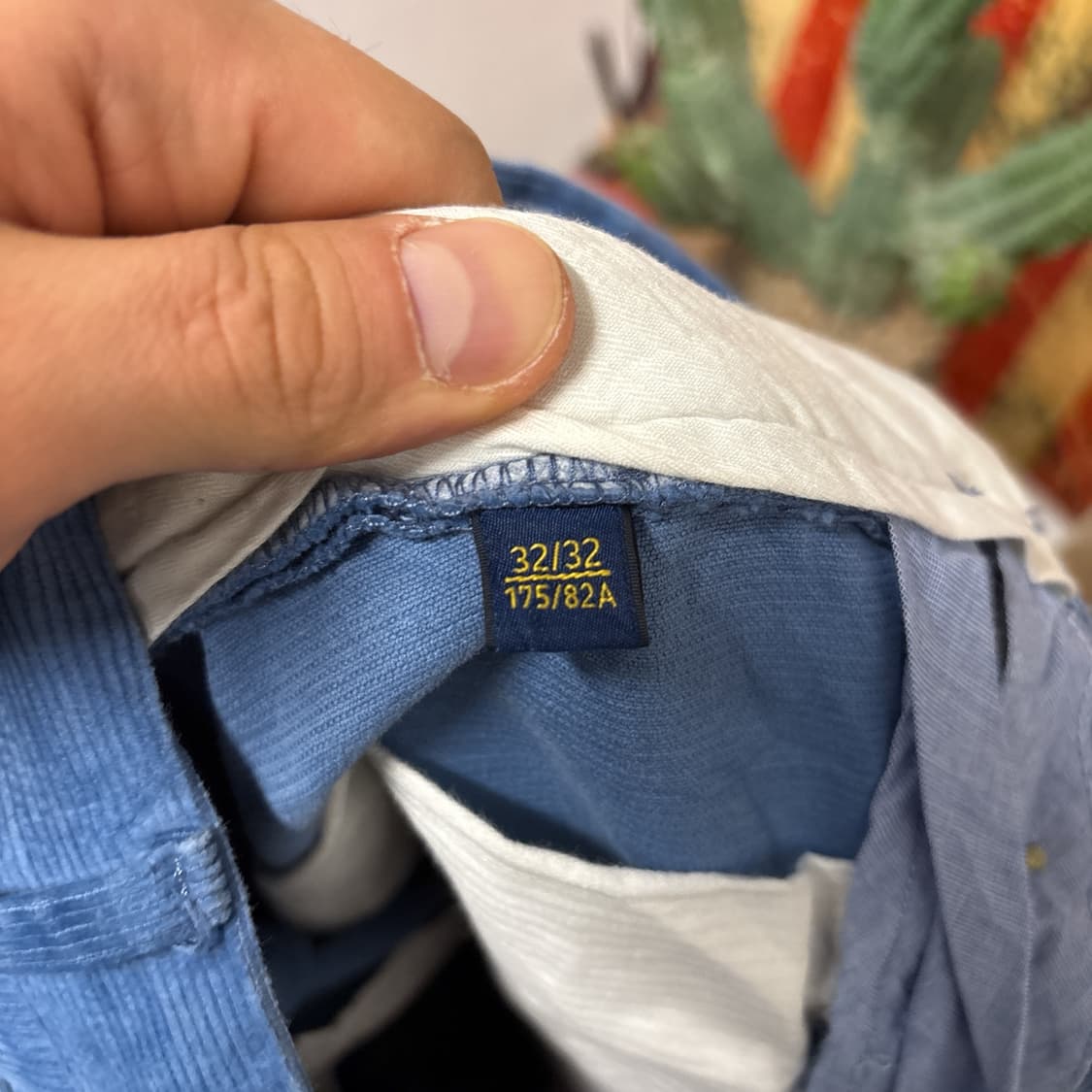 폴로 랄프로렌 신형라벨 스카이블루 파인웨일 코듀로이 팬츠 N88 상품이미지8