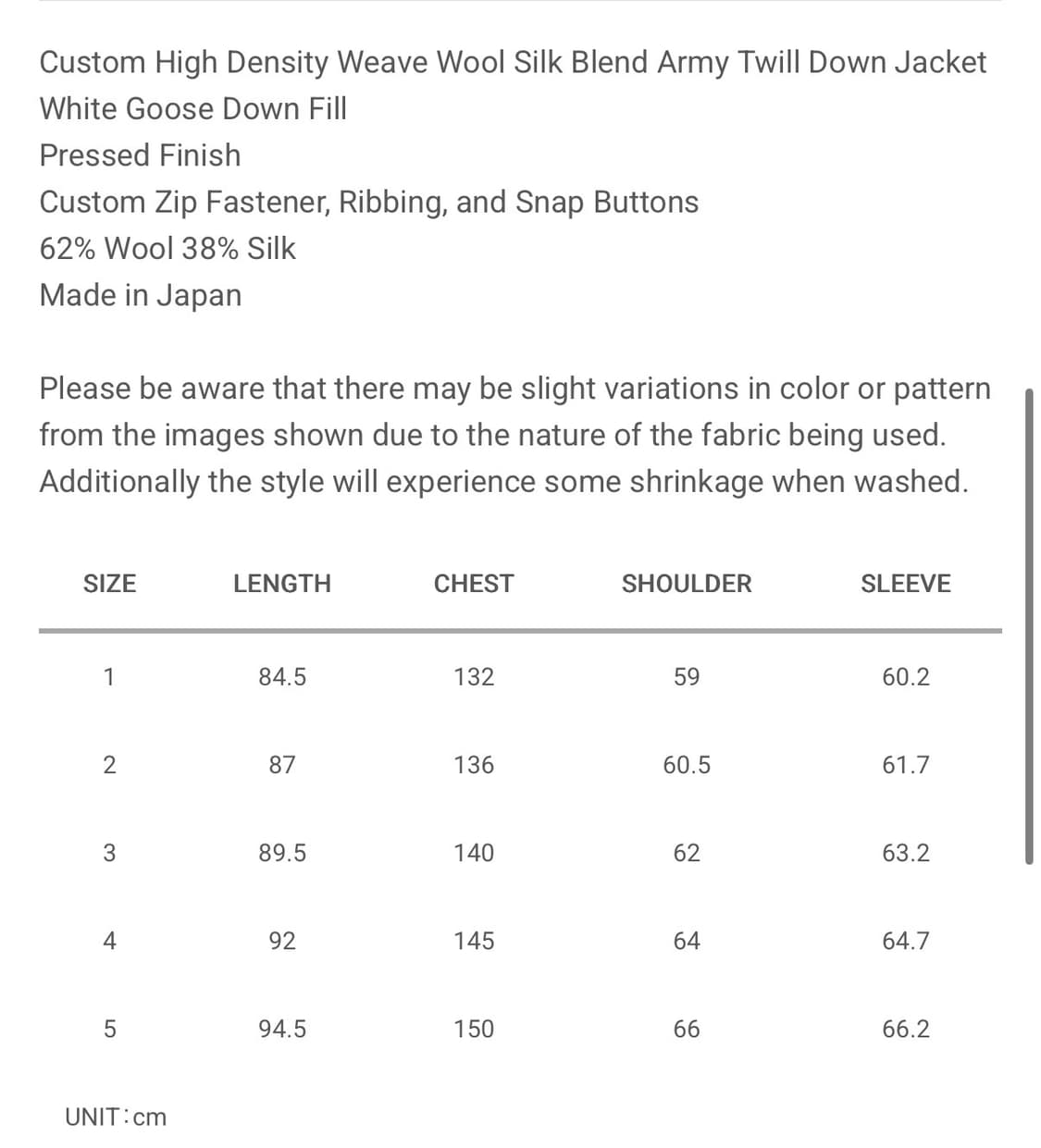 visvim 26ss krupa down jkt 상품이미지2