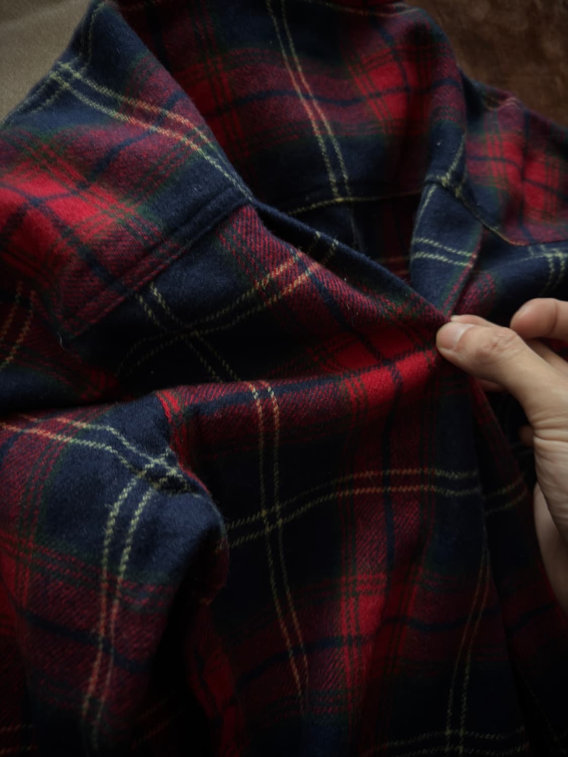 Budweiser rayon wool Flannel check shirt 상품이미지8