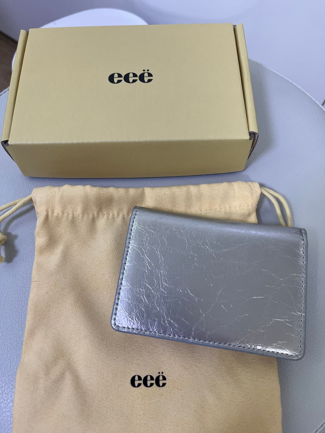 이이에 카드지갑 실버 새상품 상품이미지3