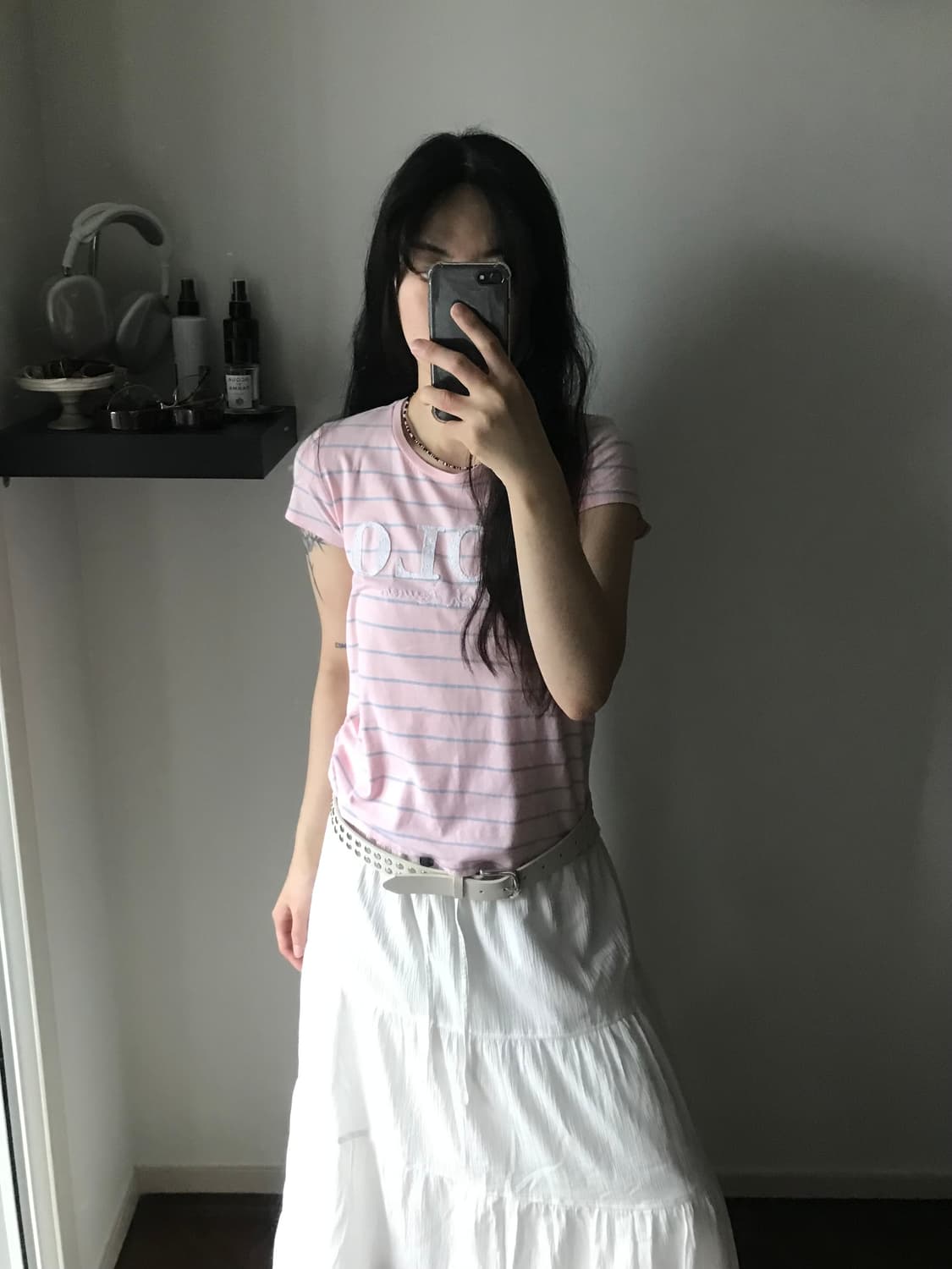 폴로 랄프로렌 중앙 스펠아웃 스트라이프 반팔티 상품이미지4