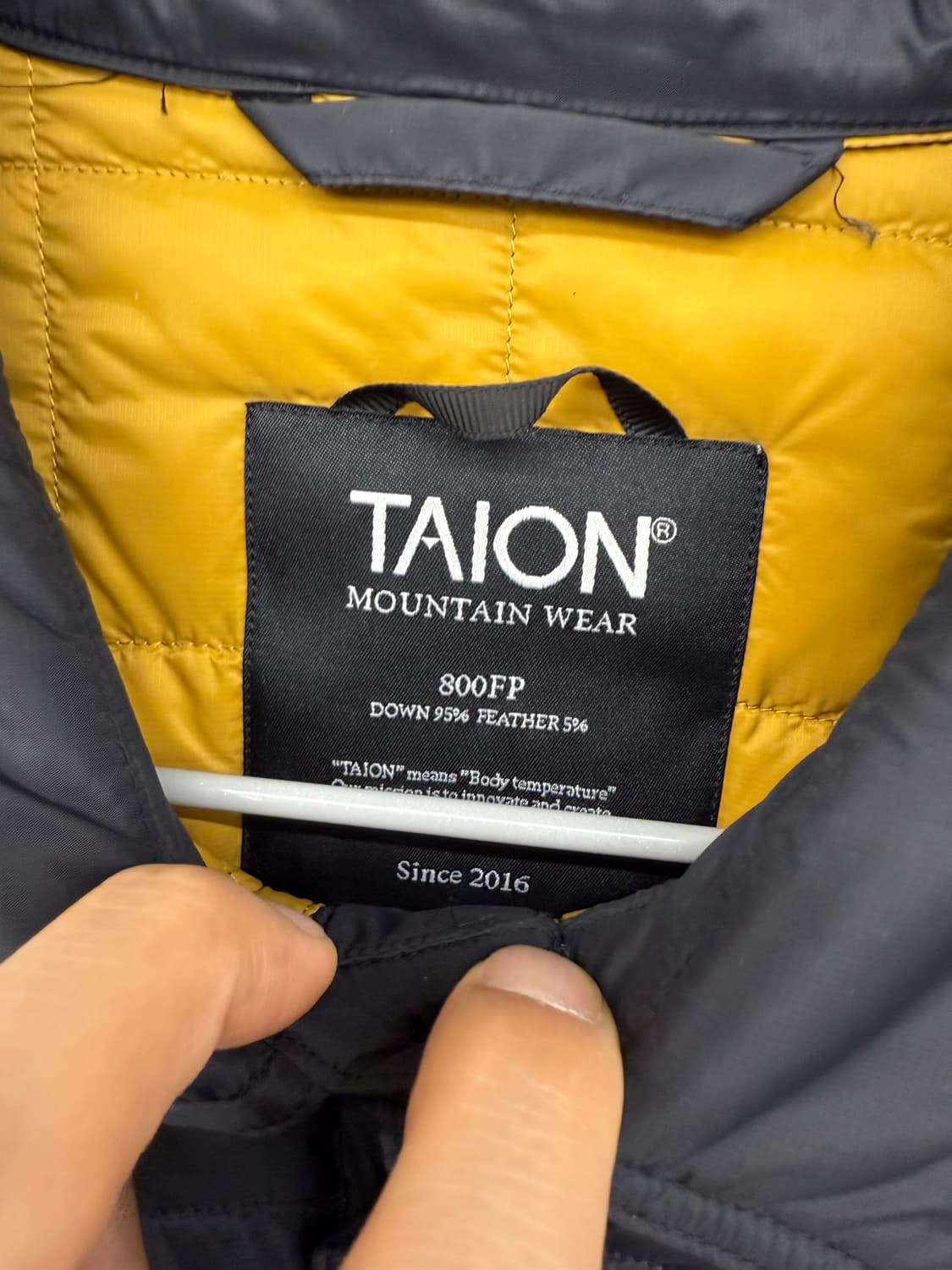 타이온 경량 패딩 셔츠 네이비 xl 상품이미지3