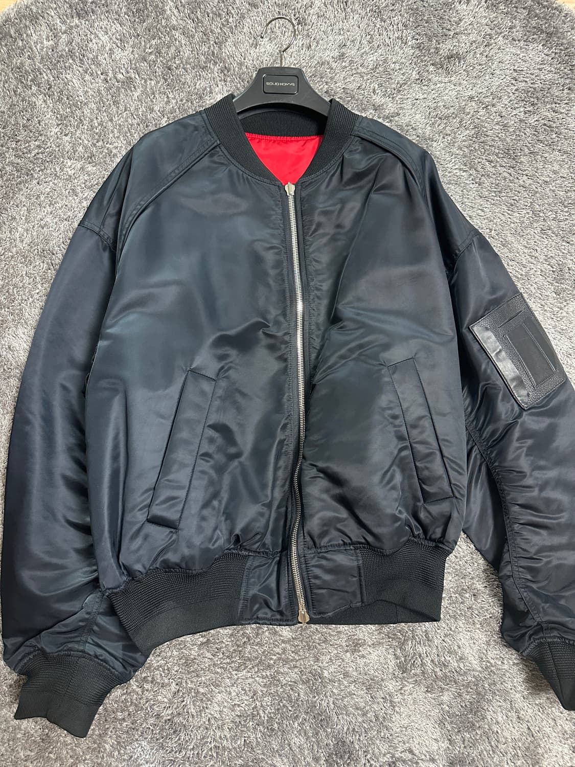 준지 리버시블 마원 ma-1 블랙 레드 46 사이즈 상품이미지3