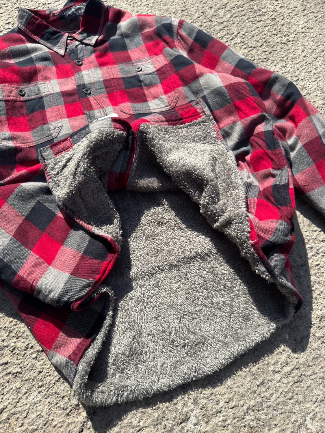 랭글러 플란넬 체크 양털 자켓 B80 상품이미지3