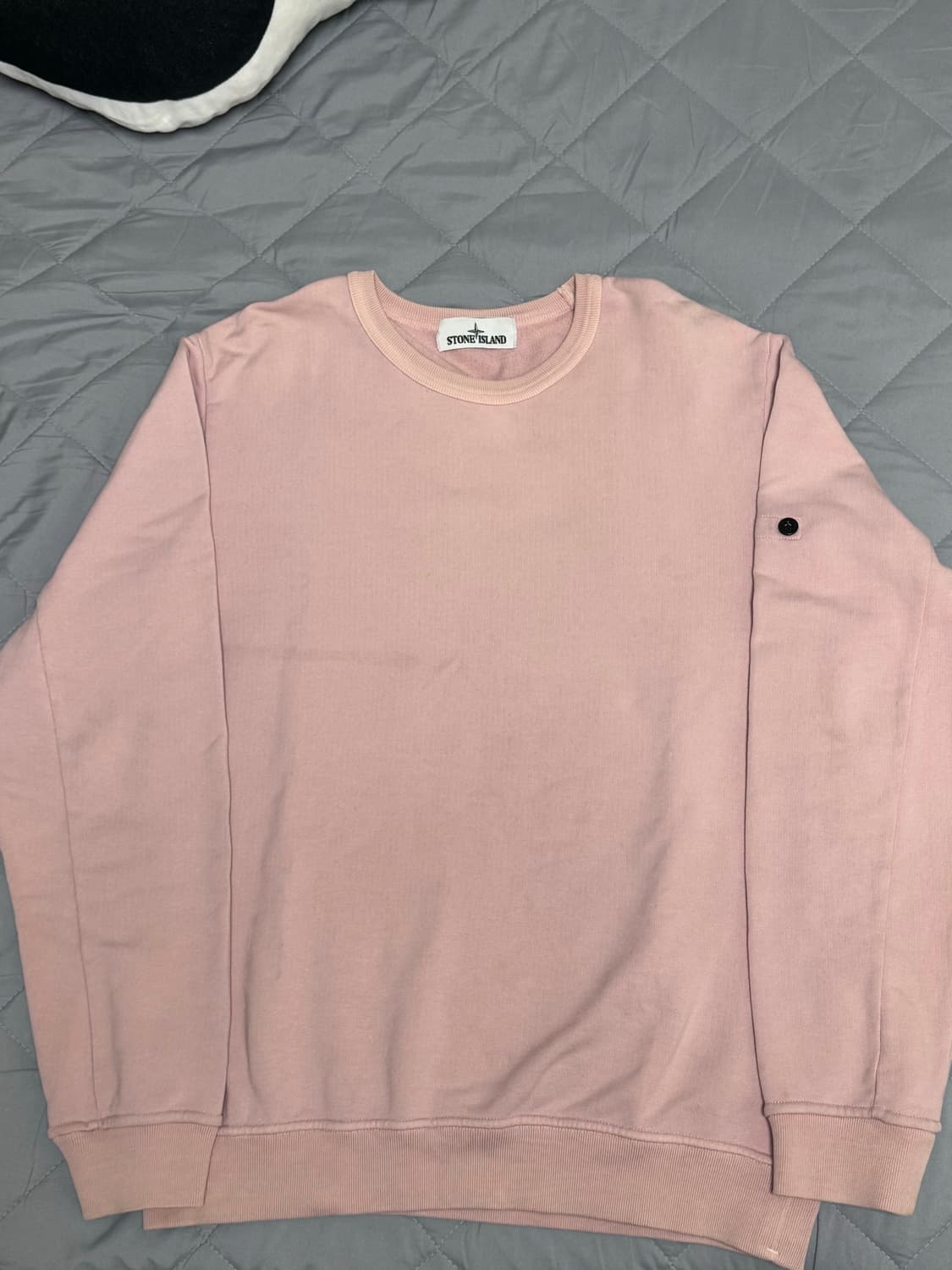 [M]스톤아일랜드 핑크 롱슬리브 맨투맨 상품이미지2
