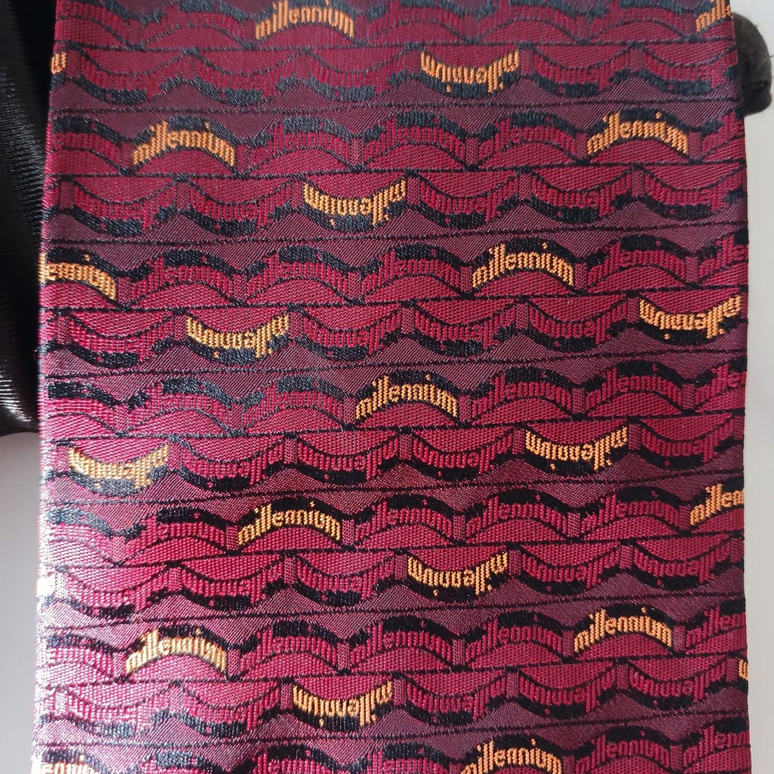 아쿠아스큐텀 실크 밀레니엄 웨이브 넥타이 9.7cm A+등급 A19194 상품이미지6