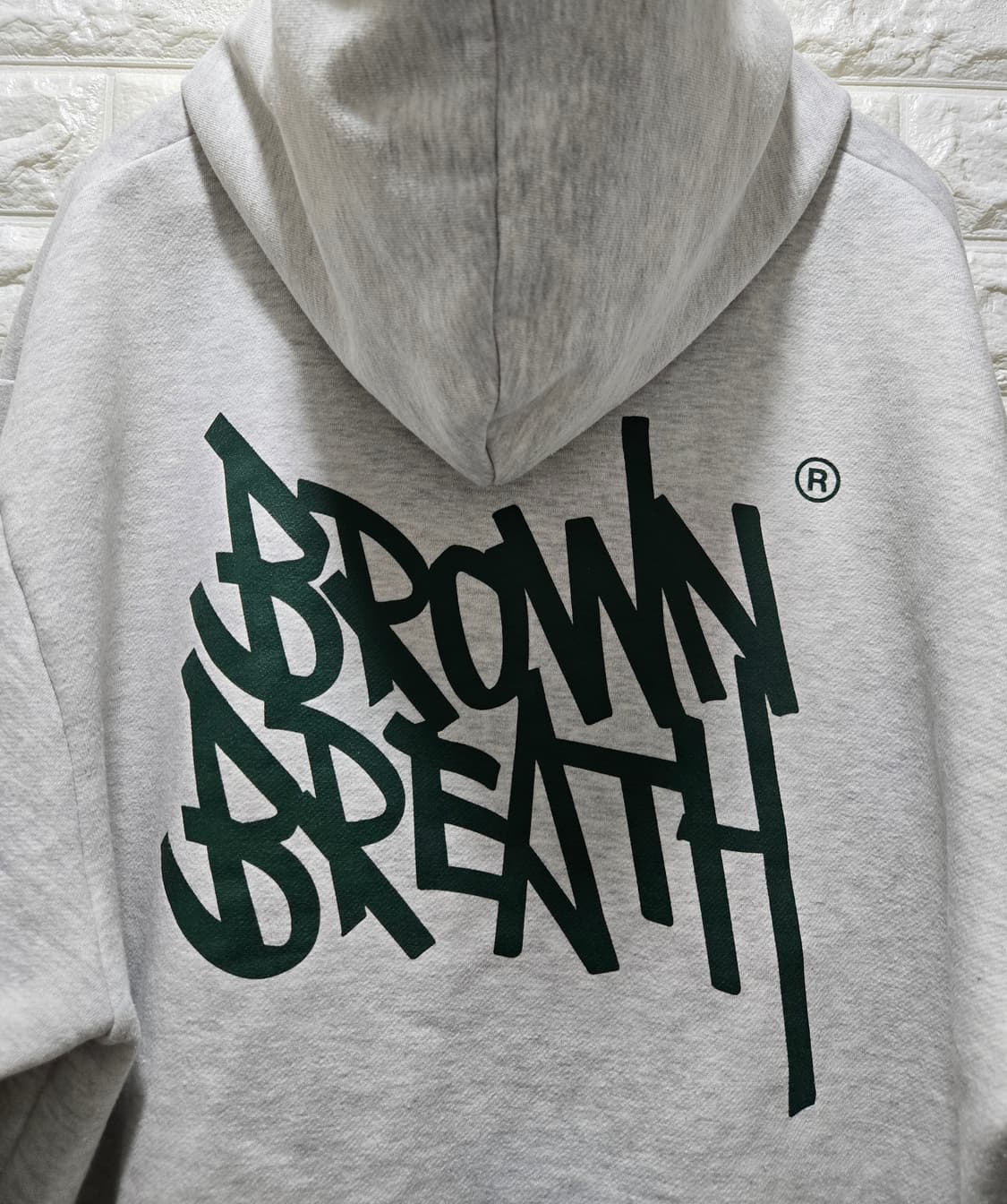 브라운 브레스 기모 후드티 후디 L 상품이미지8