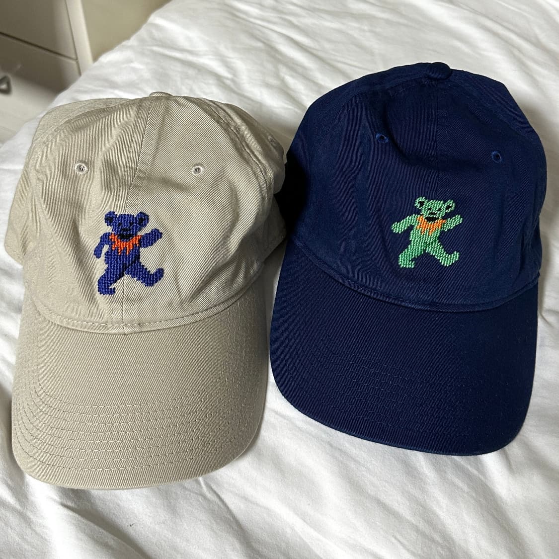 스매더스앤브랜슨 댄싱베어 니들포인트 모자 네이비 상품이미지2