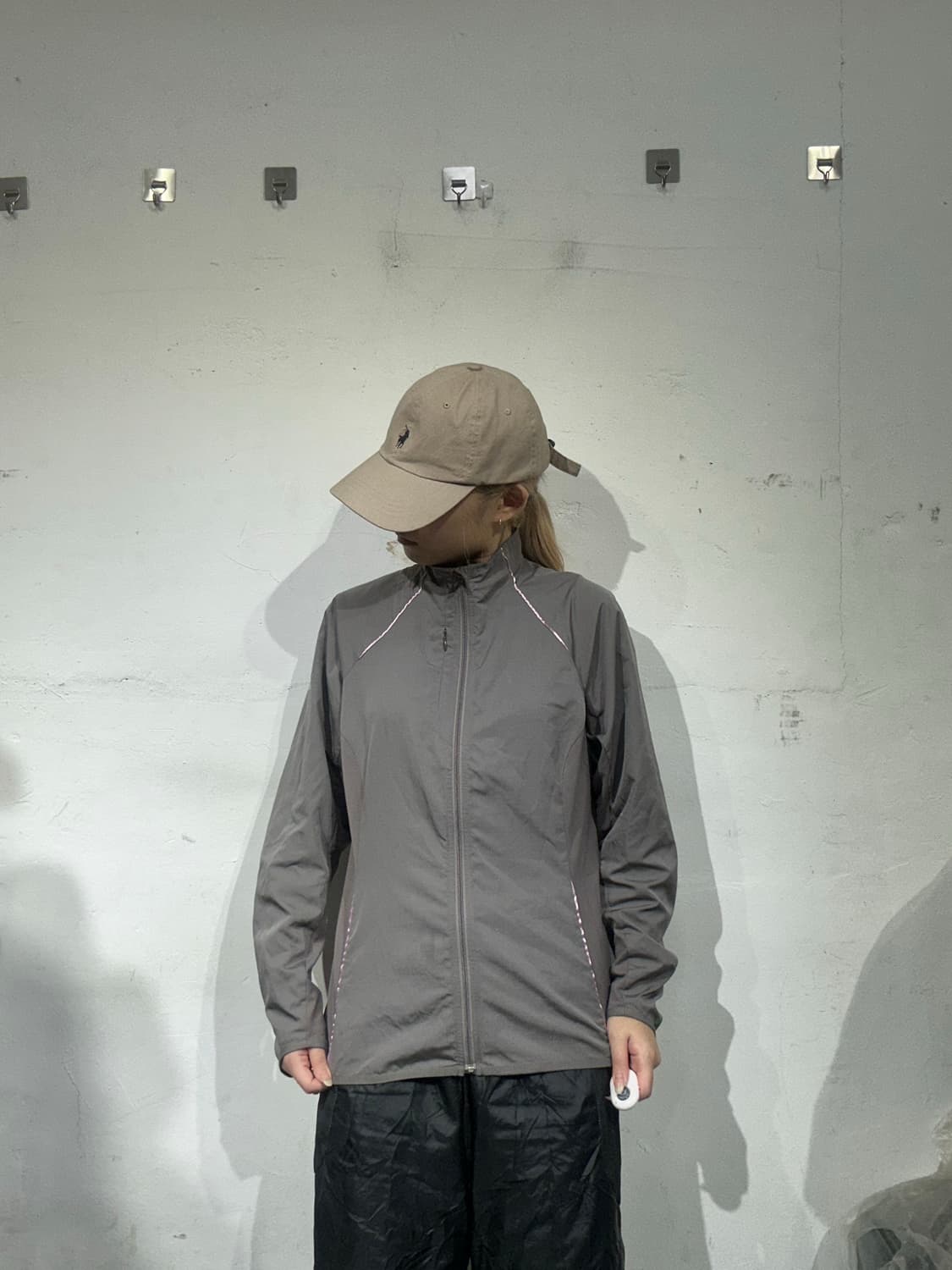 00s 아디다스 그레이 로고 트랙탑 져지 L 상품이미지2