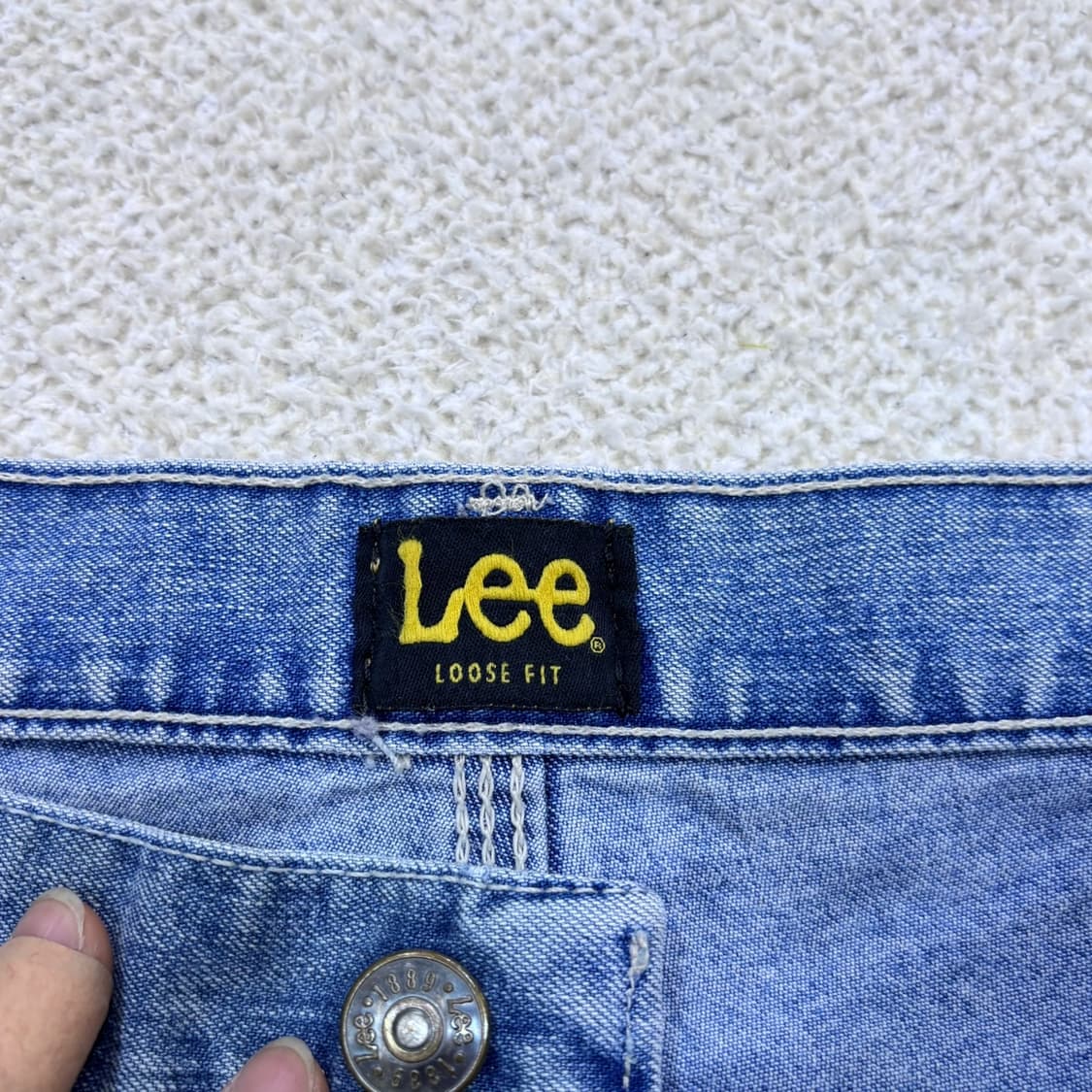 33X32 리 루즈핏 던가리 데님 펜츠 0428E 상품이미지4