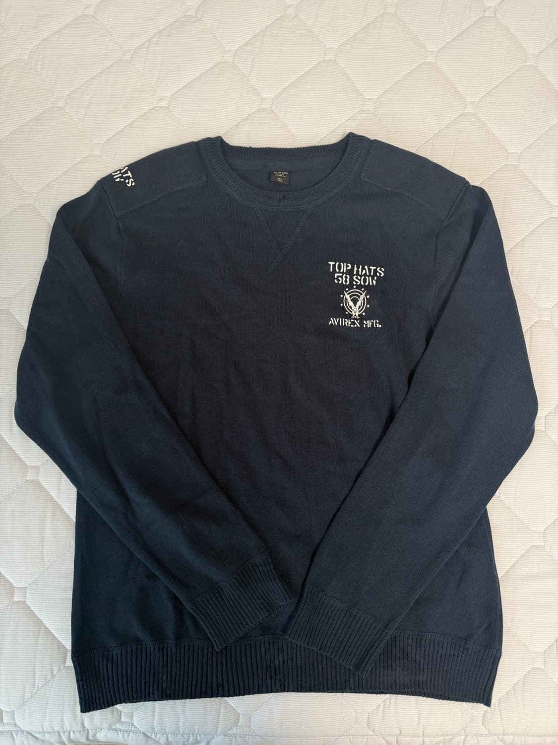 아비렉스 긴팔 니트 스웨터 상품이미지1