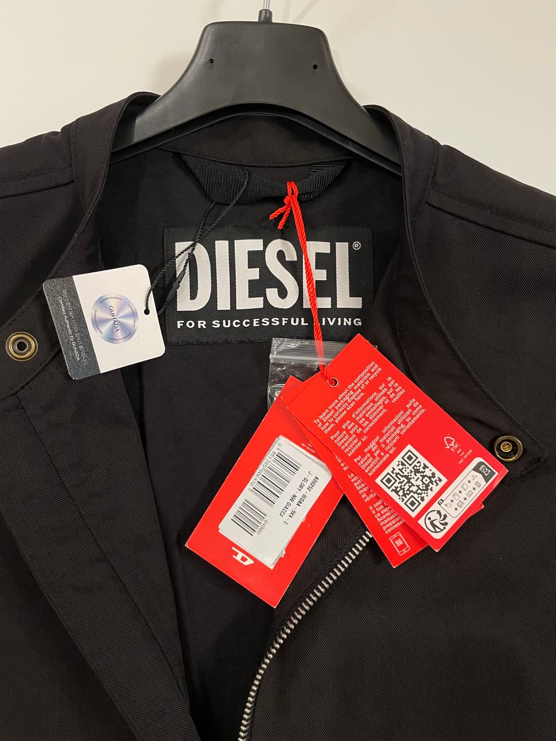 디젤 J글로리 자켓 블랙 S 새상품 판매 상품이미지4