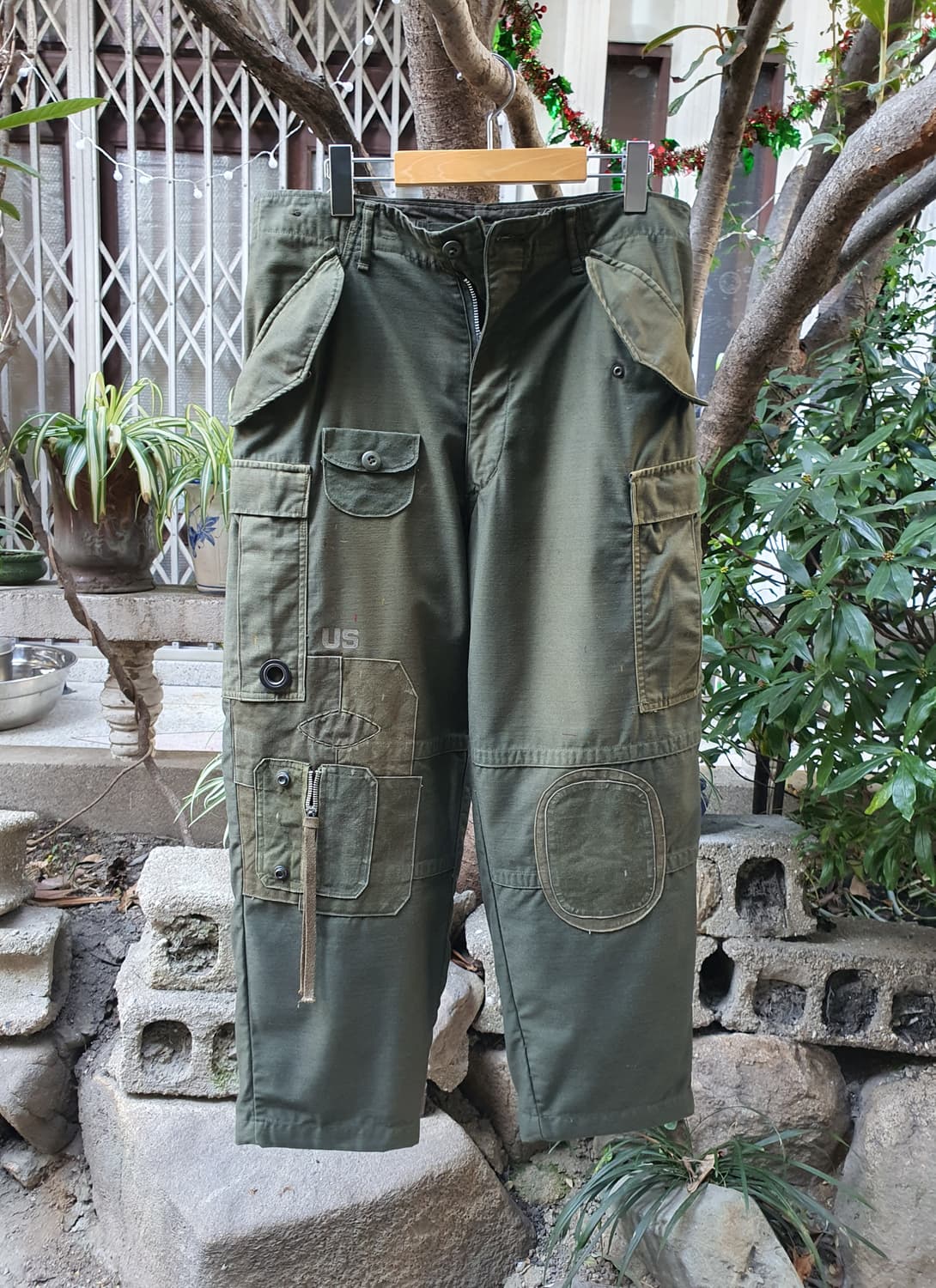 m-65팬츠 빈티지 커스텀 [초기형/ 사이드지퍼/ 썬페이딩] 상품이미지2