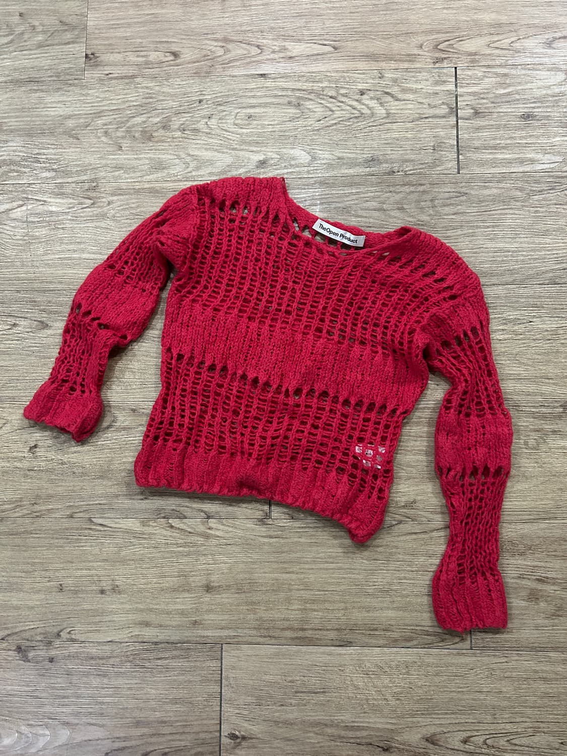 The Open Product Red Knit 오픈프로덕트 니트 팔아요 상품이미지2