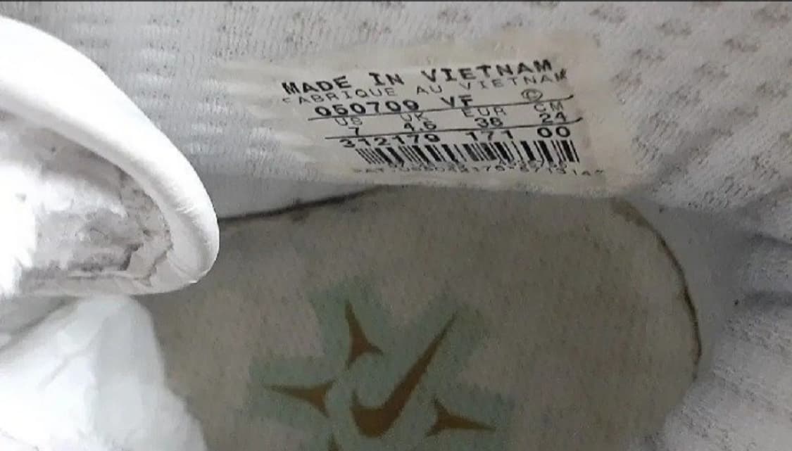 00s 올드스쿨 나이키 에어포스1 6인치 털부츠 흰금 240 상품이미지8