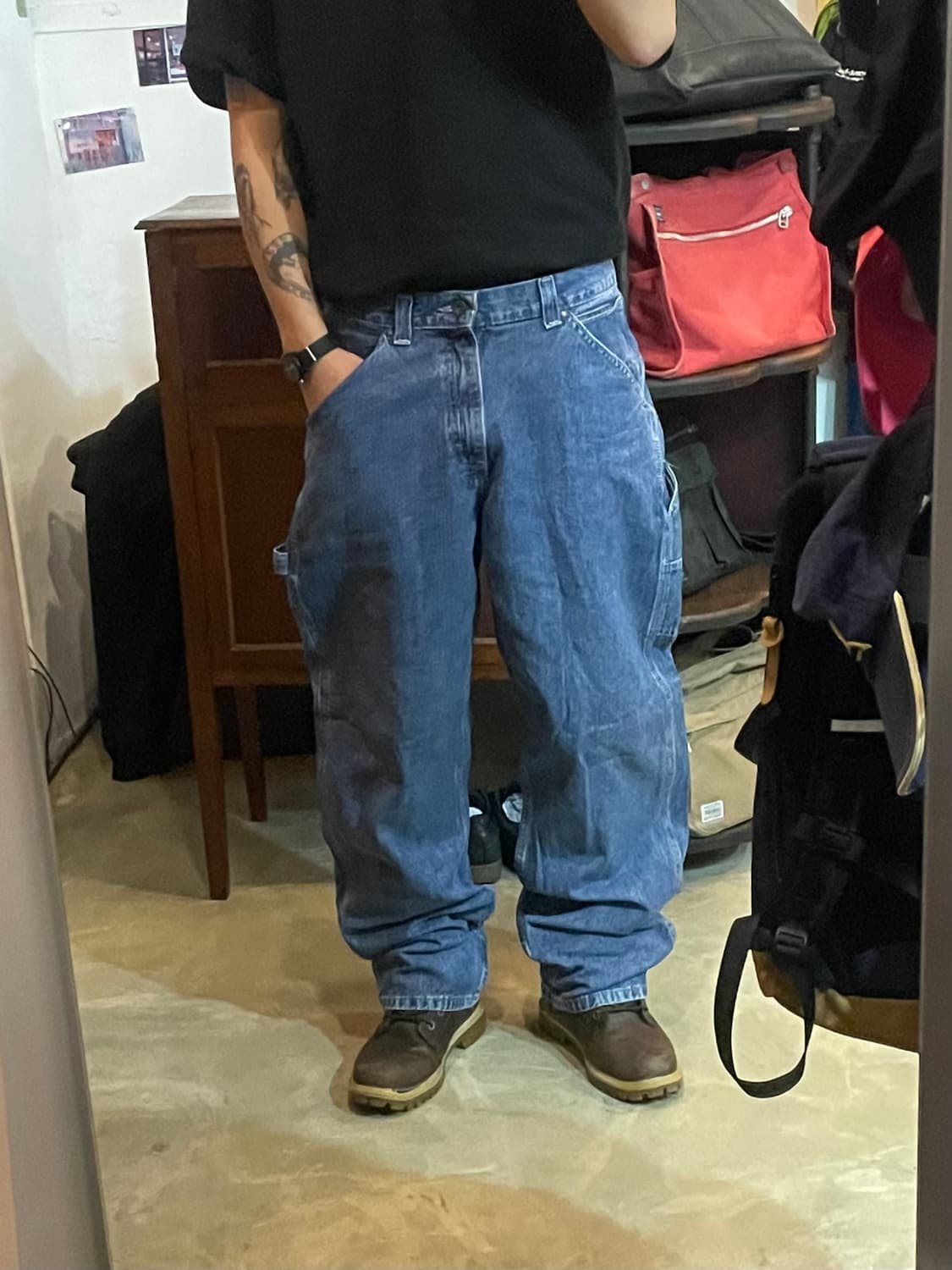 90~00s 빈티지 Lee Dungarees 카펜터 데님 33x32 상품이미지1