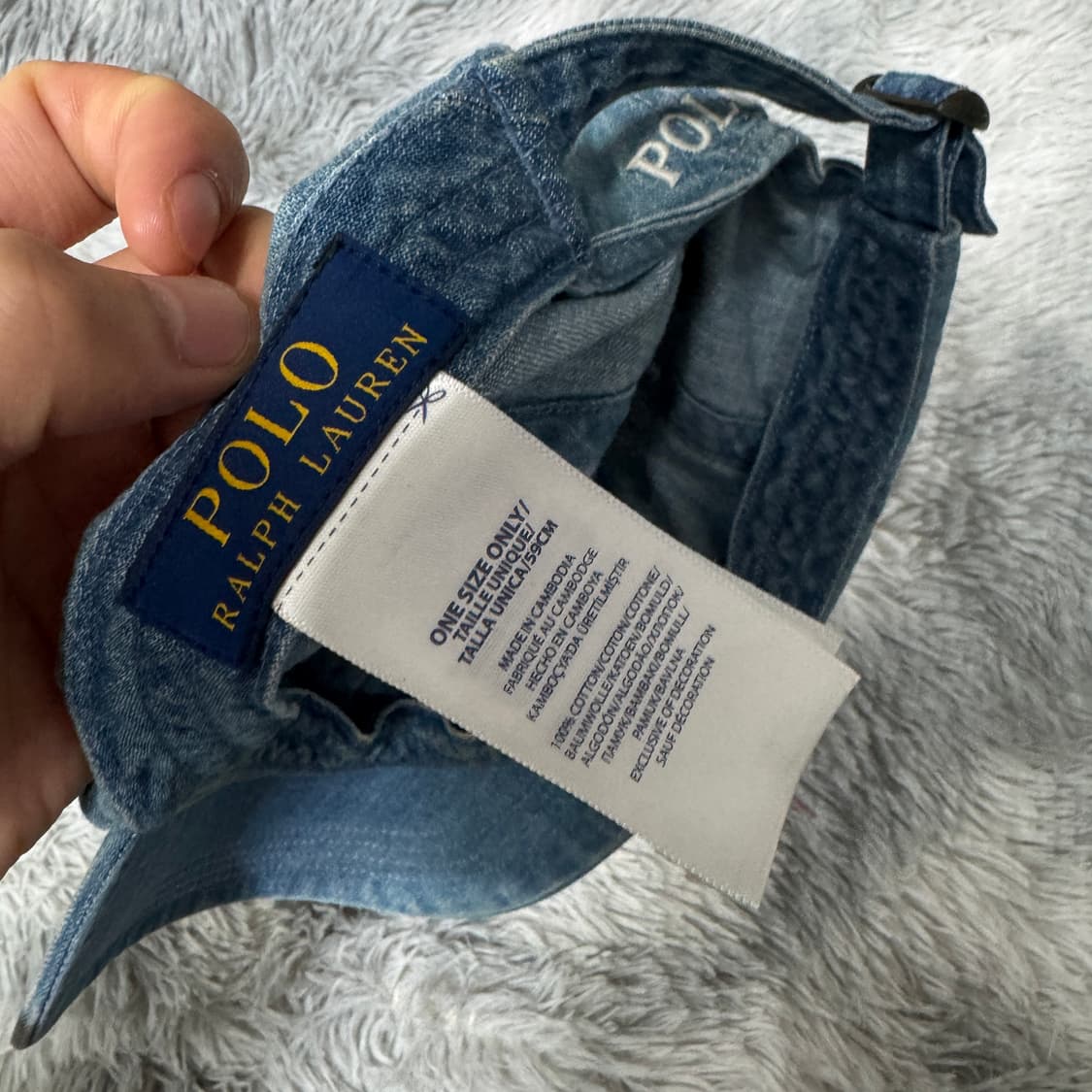 폴로랄프로렌 데님볼캡 청모자  상품이미지2