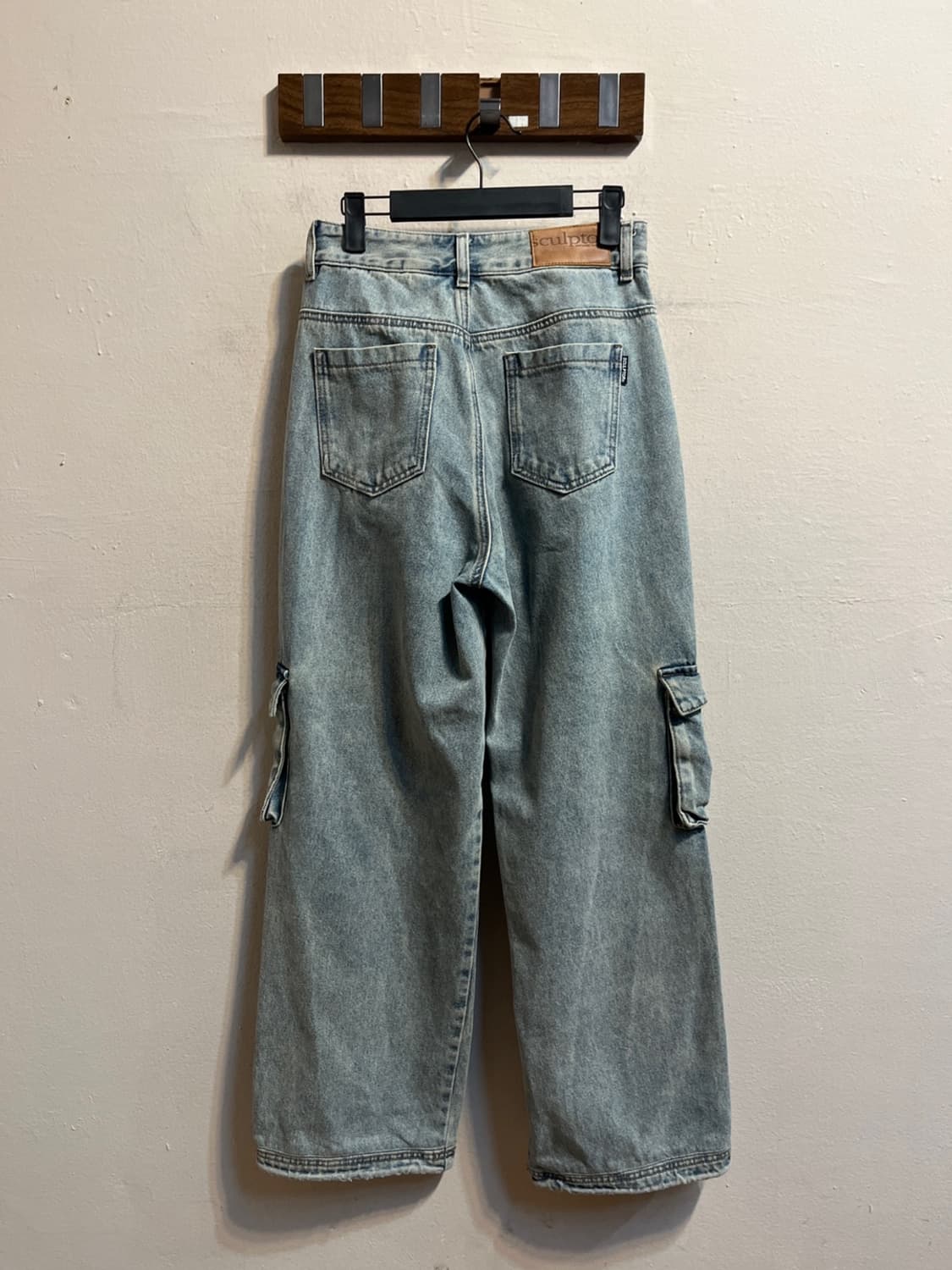 [S] 스컬프터 와이드 카고 데님 팬츠 (356) 상품이미지5