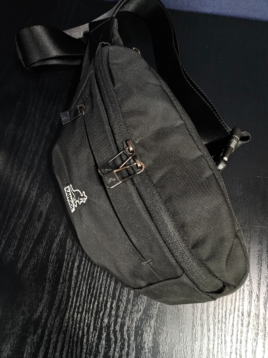 캉골 페브릭 블랙컬러 웨스트백 힙색  상품이미지5