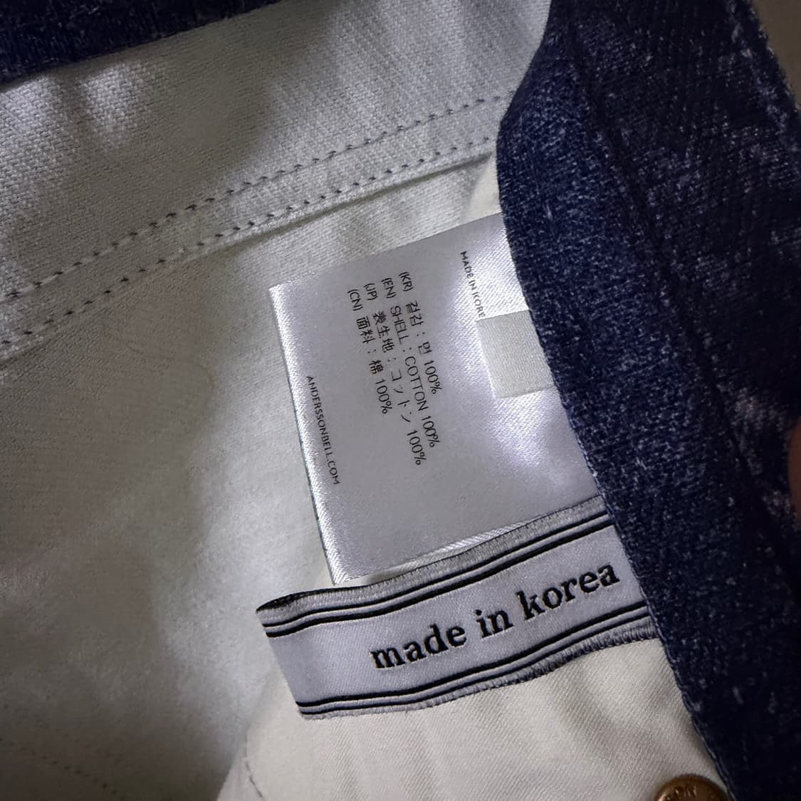 앤더슨벨 남성 오버핏 워싱 데님팬츠 31  상품이미지10