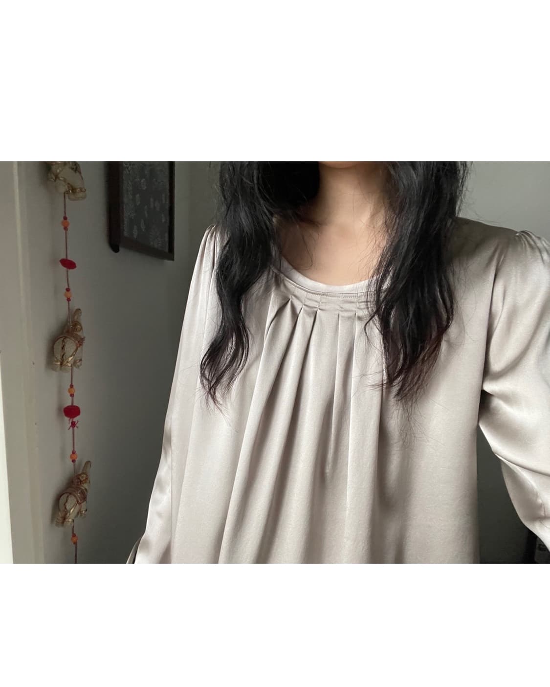 silk pullover blouse 상품이미지4