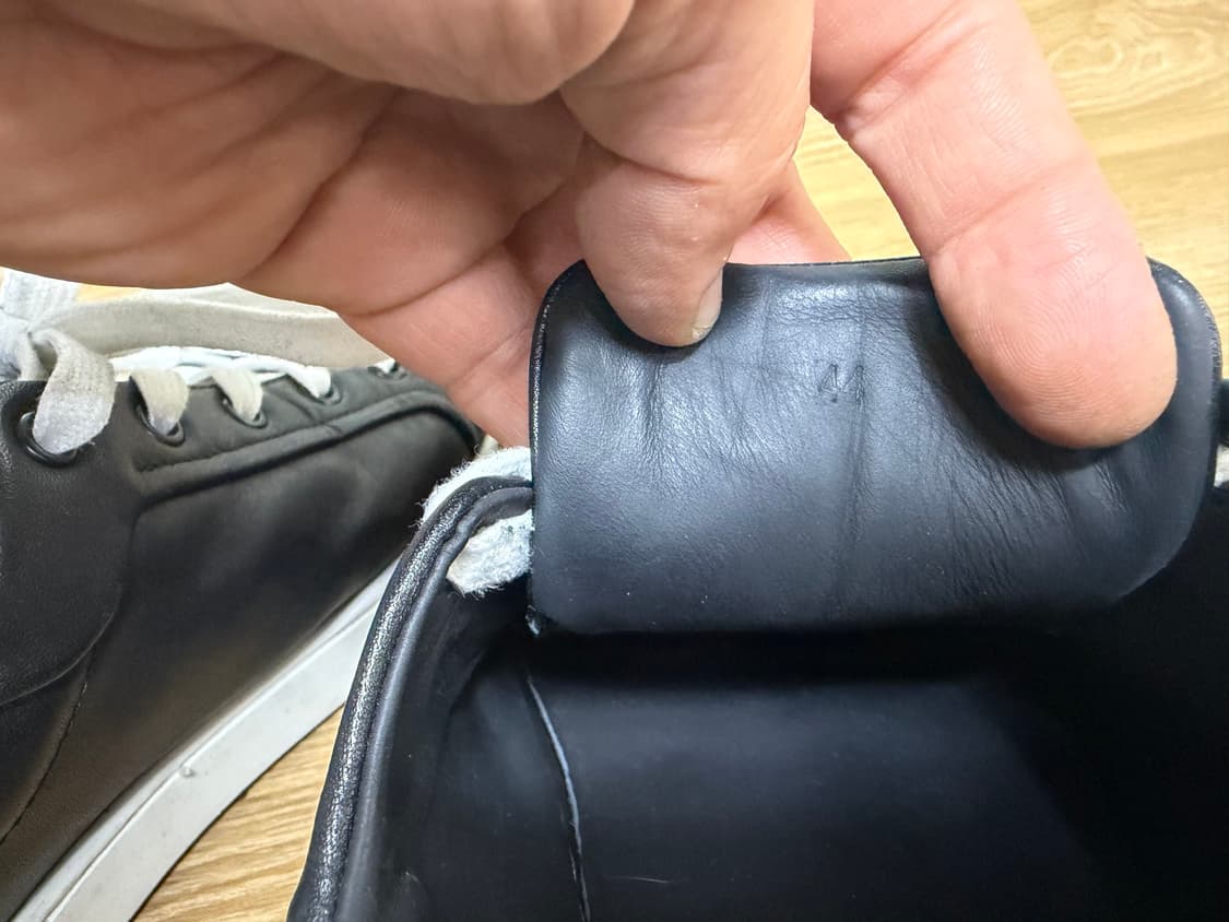 HERMES 에르메스 가죽 블랙 레더 스니커즈 운동화 44 국내 280 상품이미지7