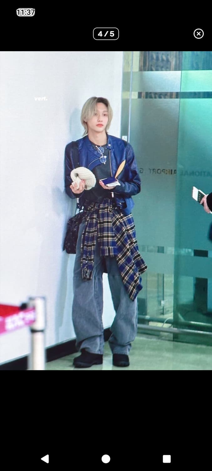 써저리 커브드 레더 자켓 - M 사이즈 상품이미지5