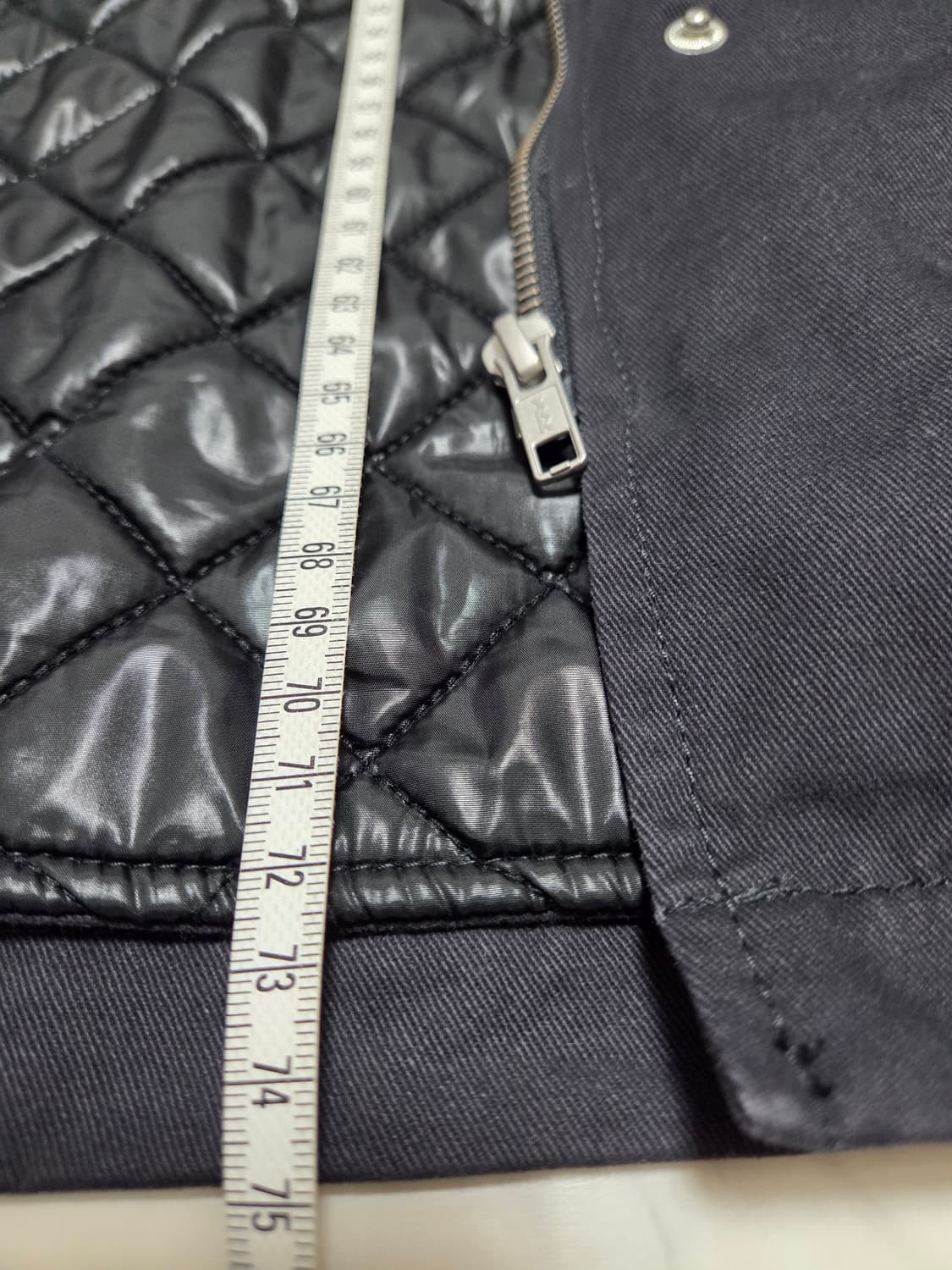 마쥬 가죽 트림 후드 코트 상품이미지9