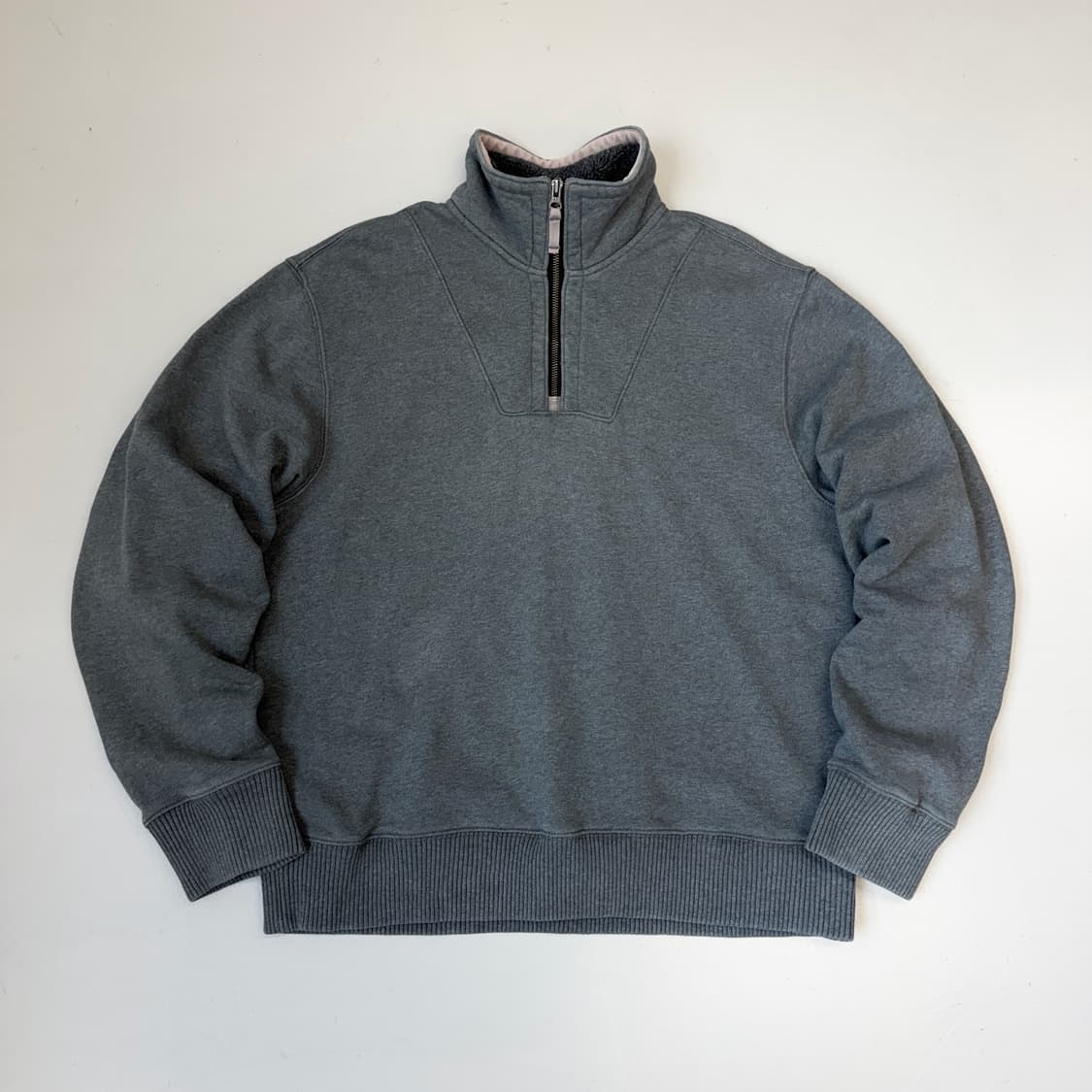 갭 00s 스웻 아노락 코튼 반집업 상품이미지2