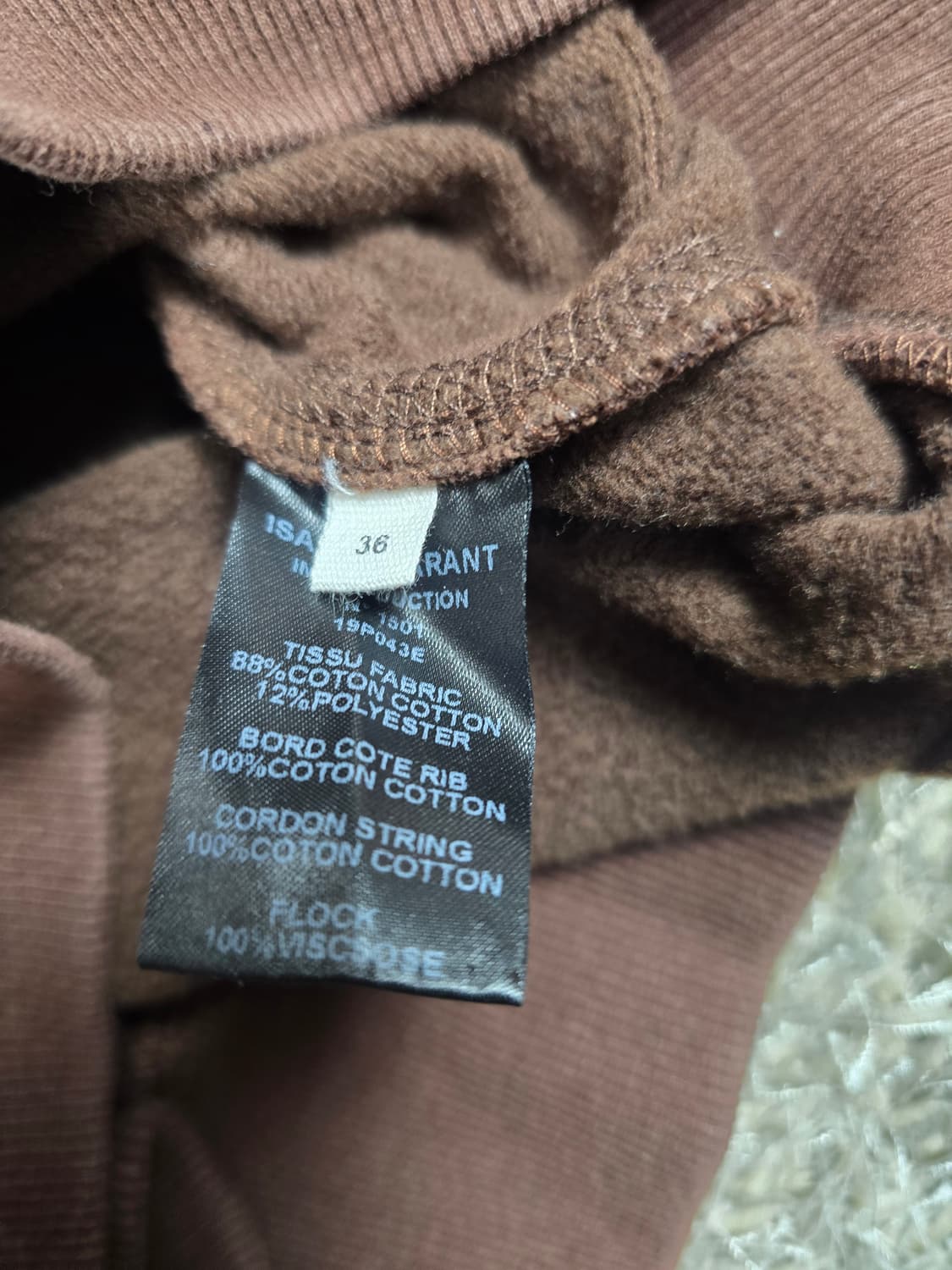 arant 브라운 맨투맨 티셔츠 상품이미지3